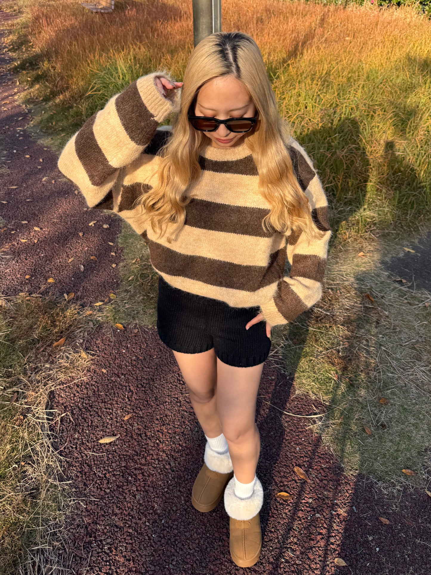 リブニットパンツ DPB73507