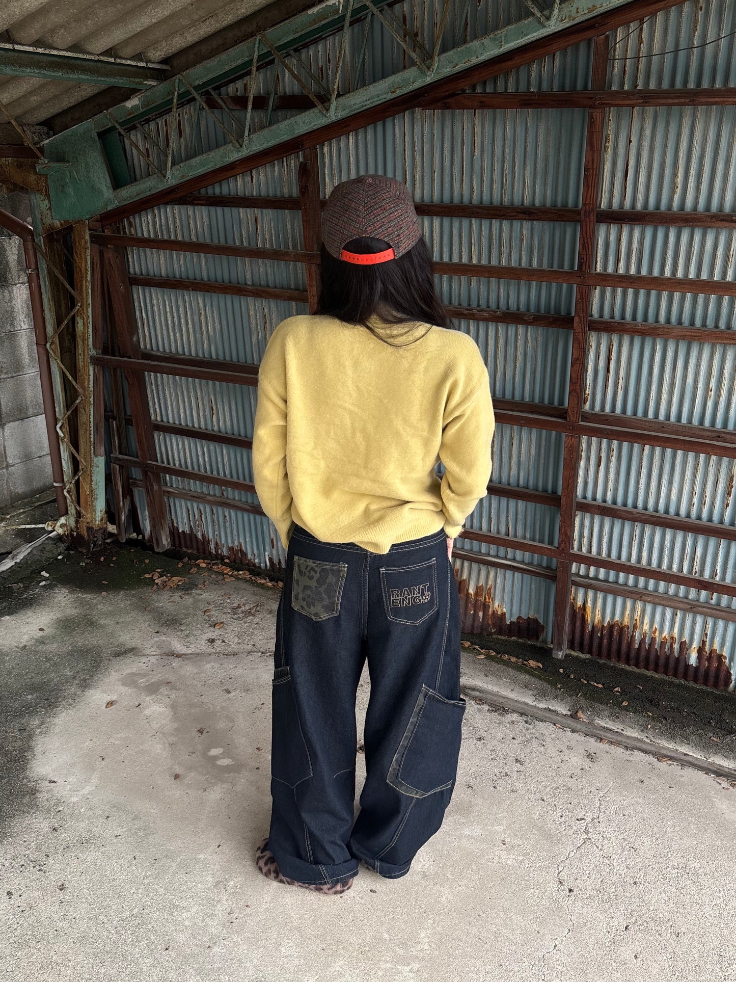 レオパードポイントデニムパンツ DPB89125