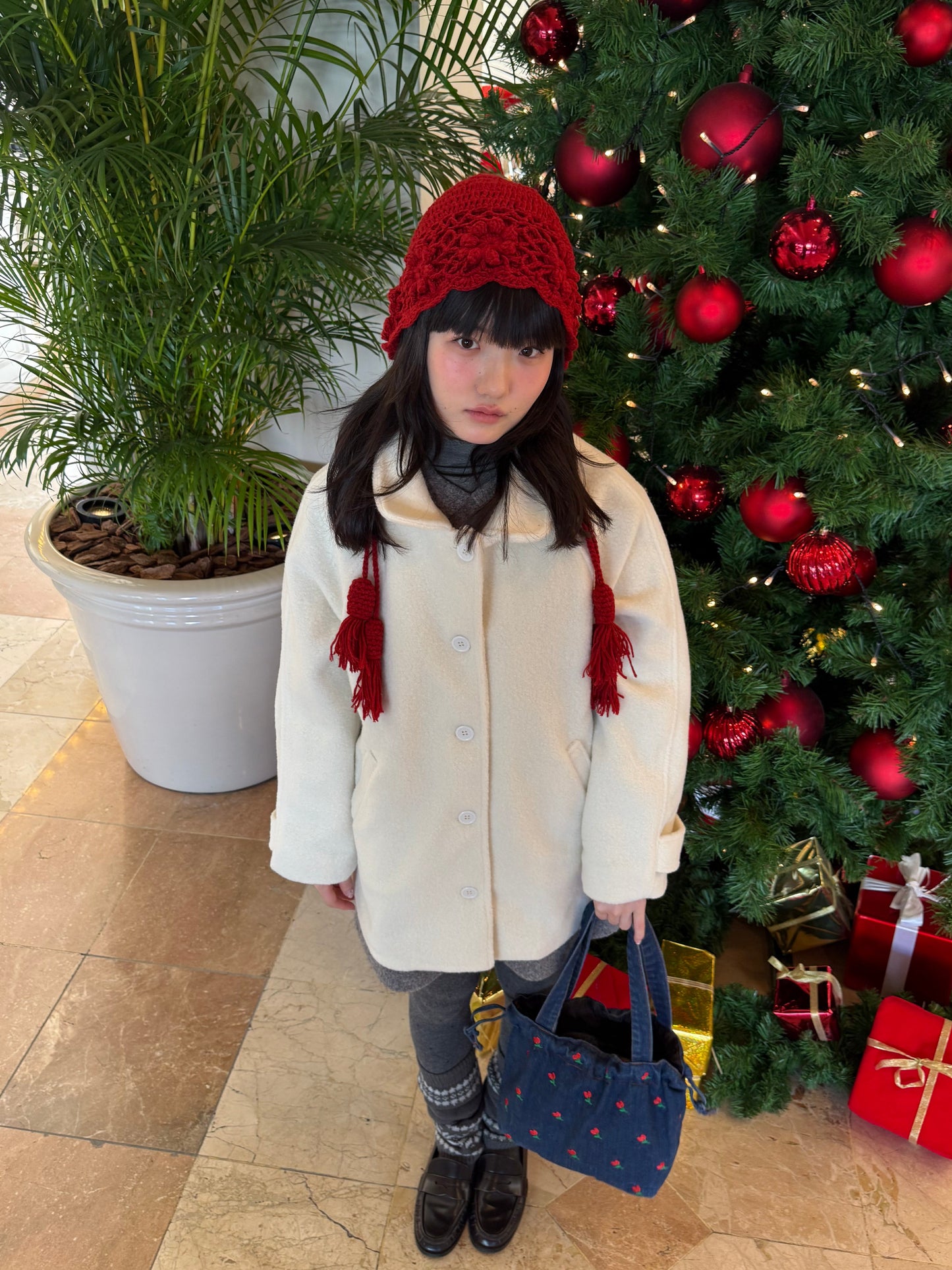 レッドウールヘアドレス DPA43745