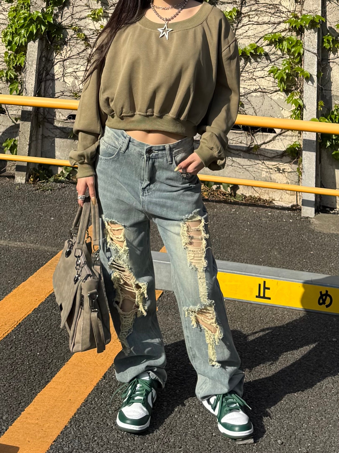 ダメージデニムパンツ DPB86031