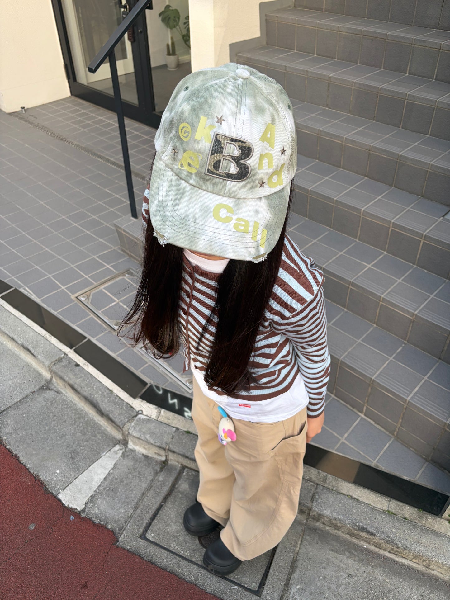 ストライプニットカーディガン DPB92085