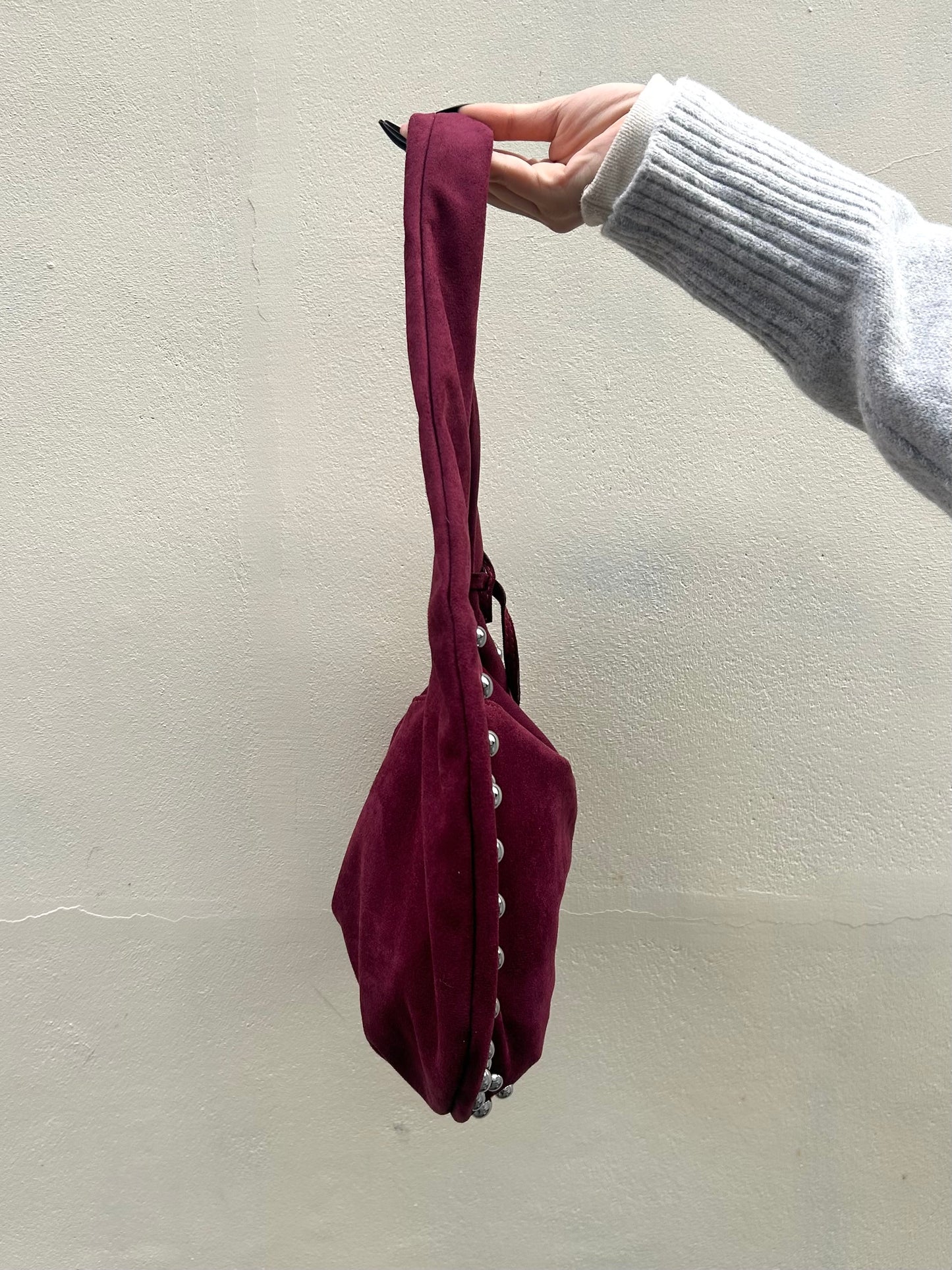 スタッズスエードショルダーバッグ DPB98017