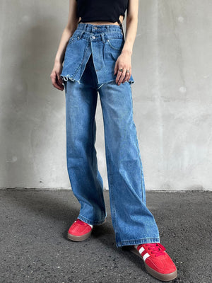 デザインハイウエストデニムパンツ DPB26351