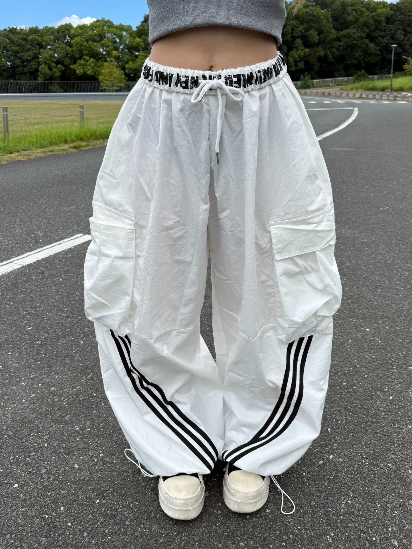 【即納】ウエストデザインナイロンパンツ DPB73668S