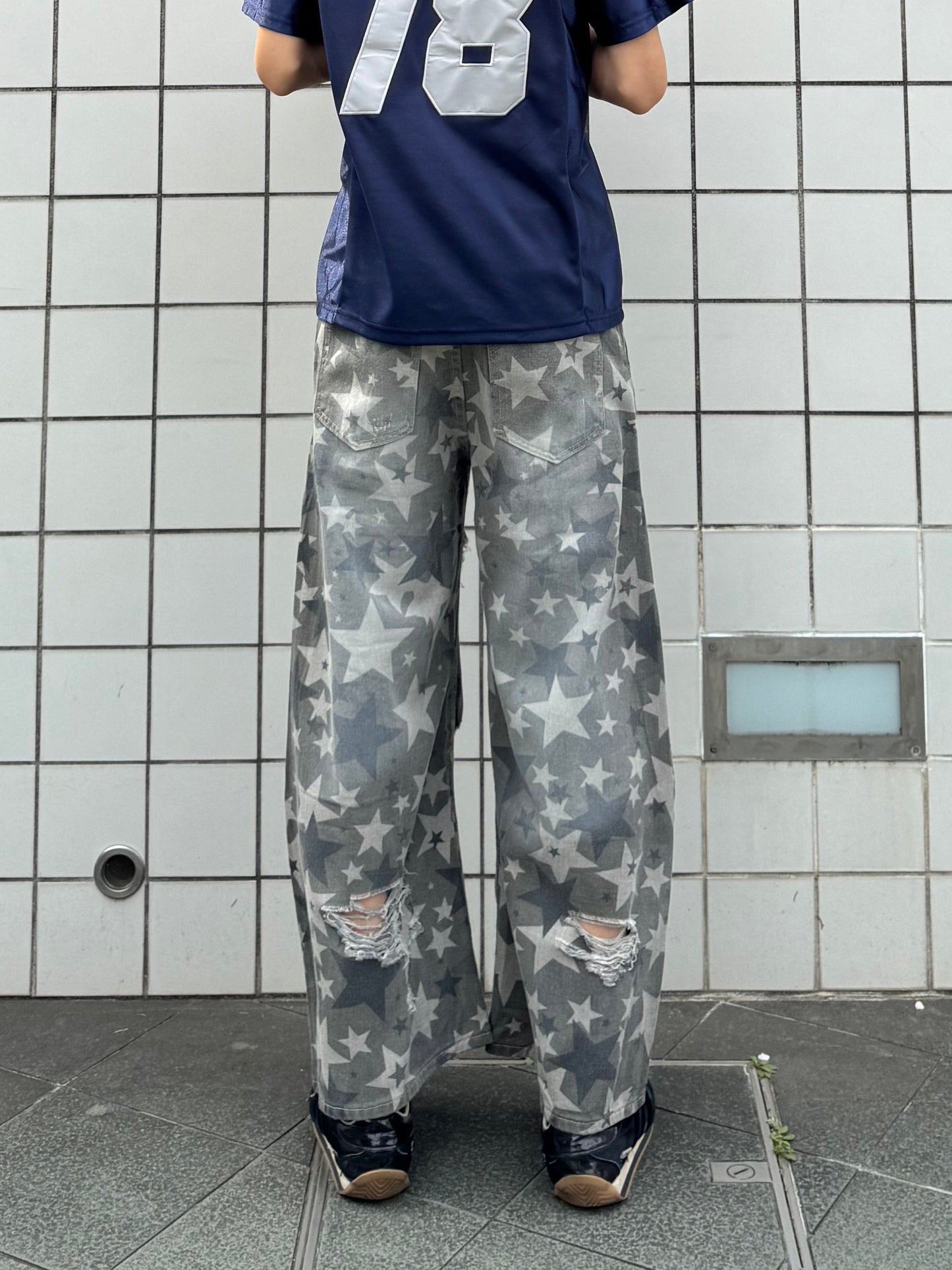 スターダメージデニムパンツ DPC05033