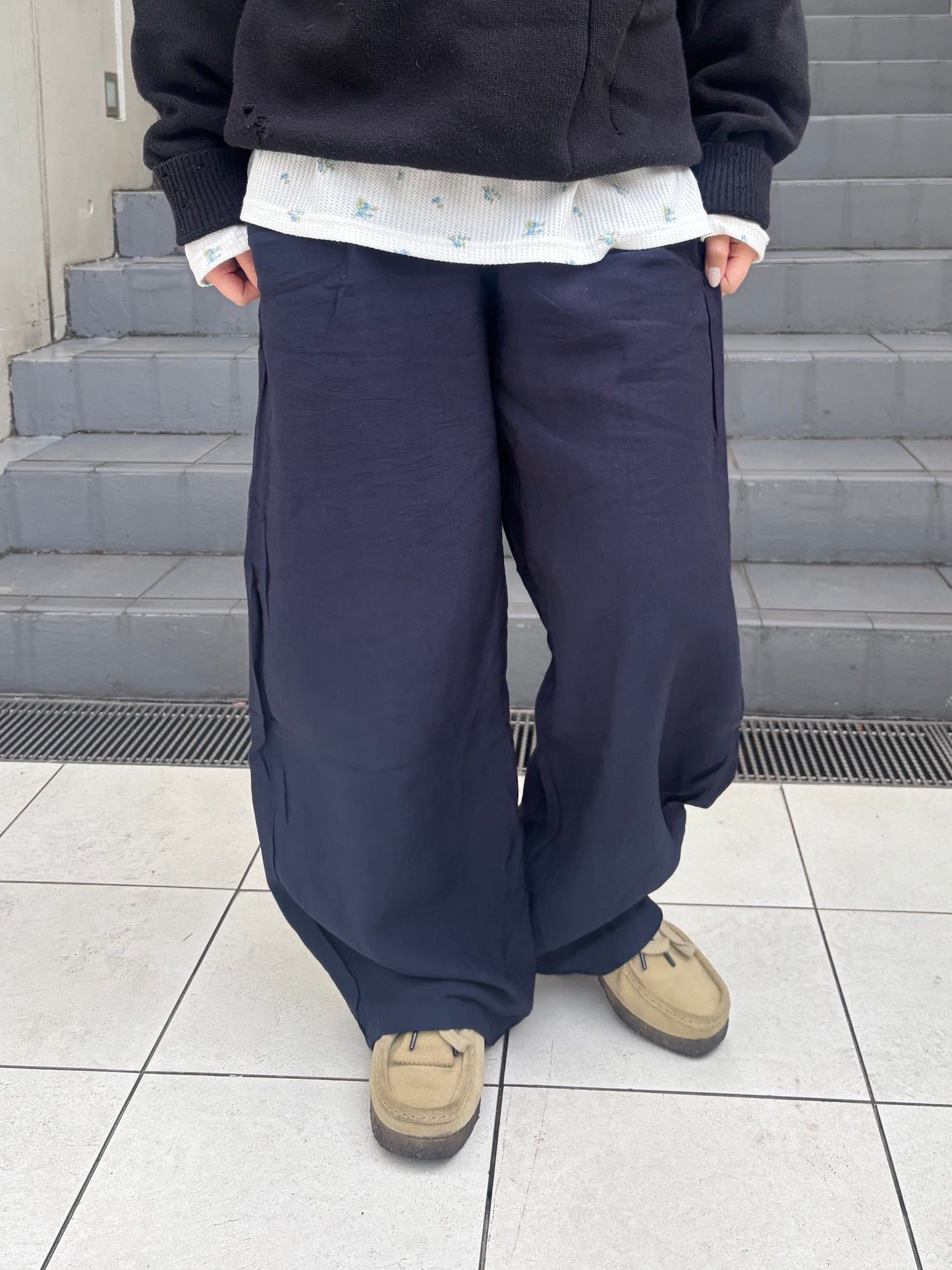 リネンソフトワイドパンツ DPC04031