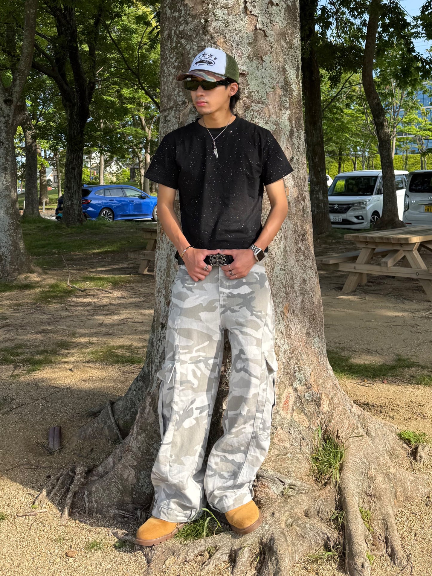 カモフラポケットデニムパンツ DPB90180