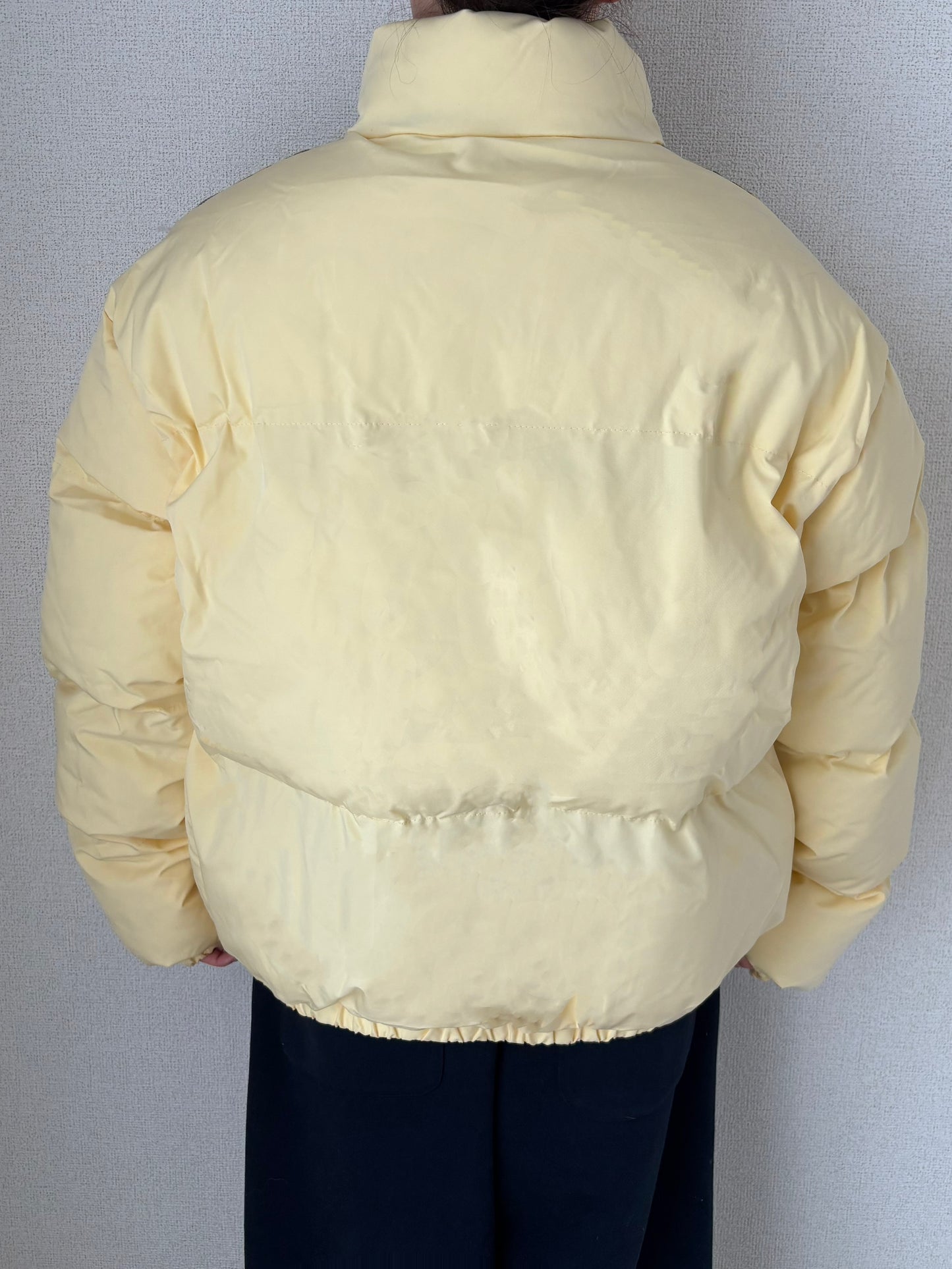 イエローチェックダウンジャケット DPB88103