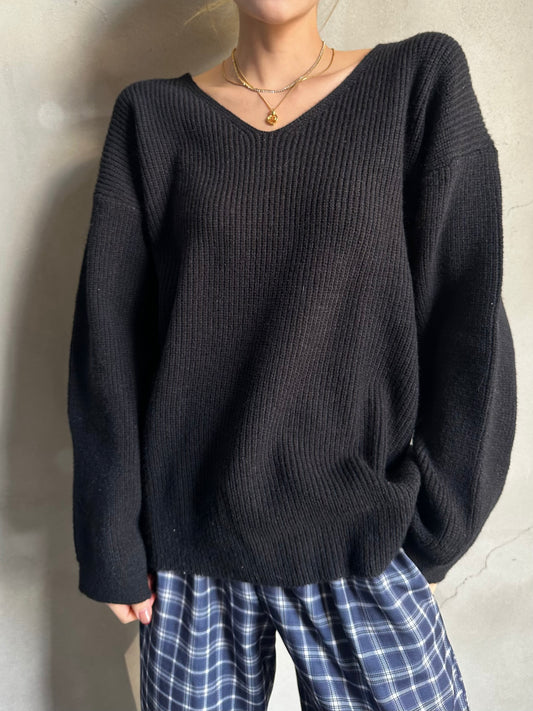 Vネックルーズニット DPB26435