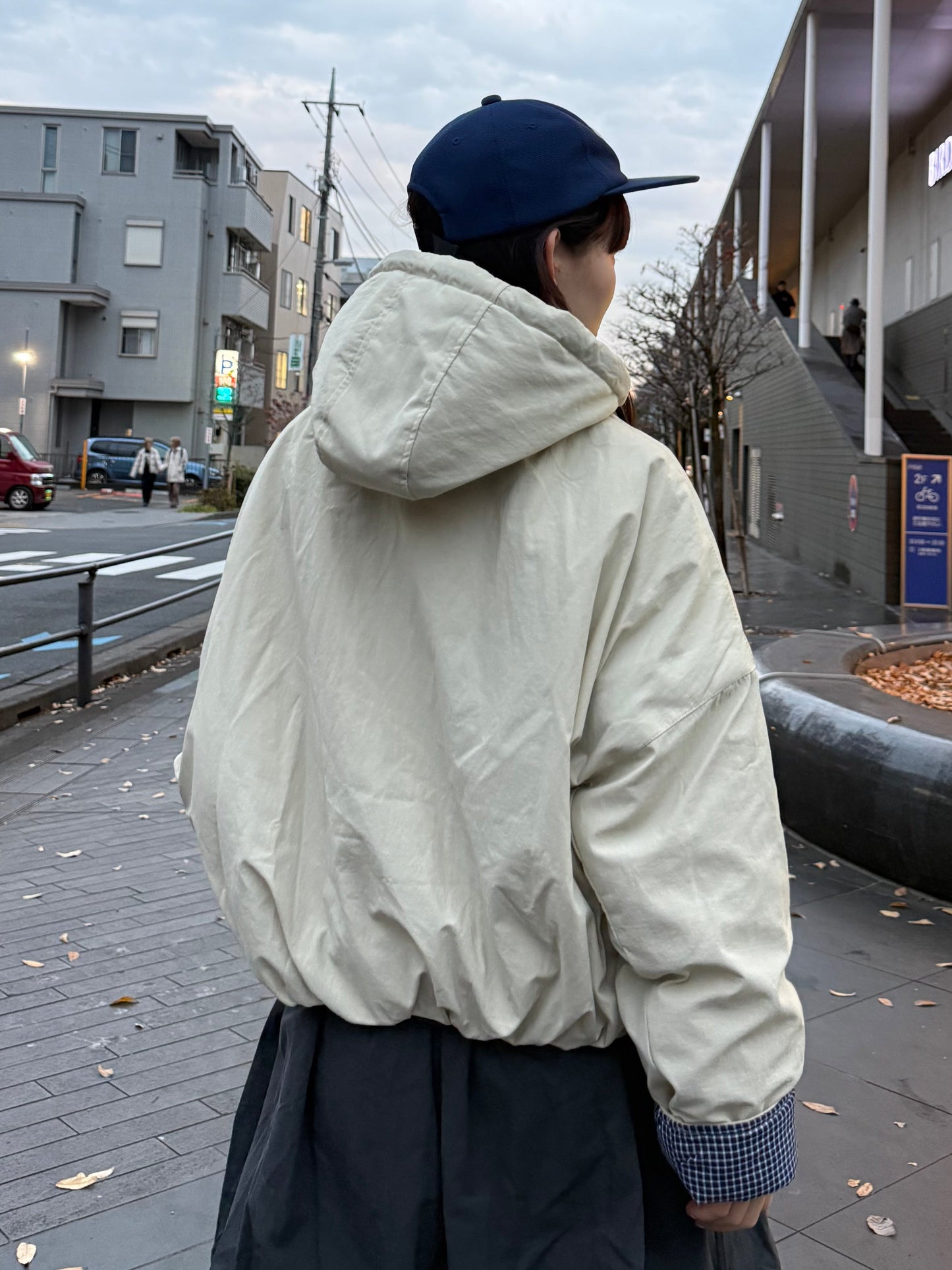 チェックダウンジャケット DPA43716