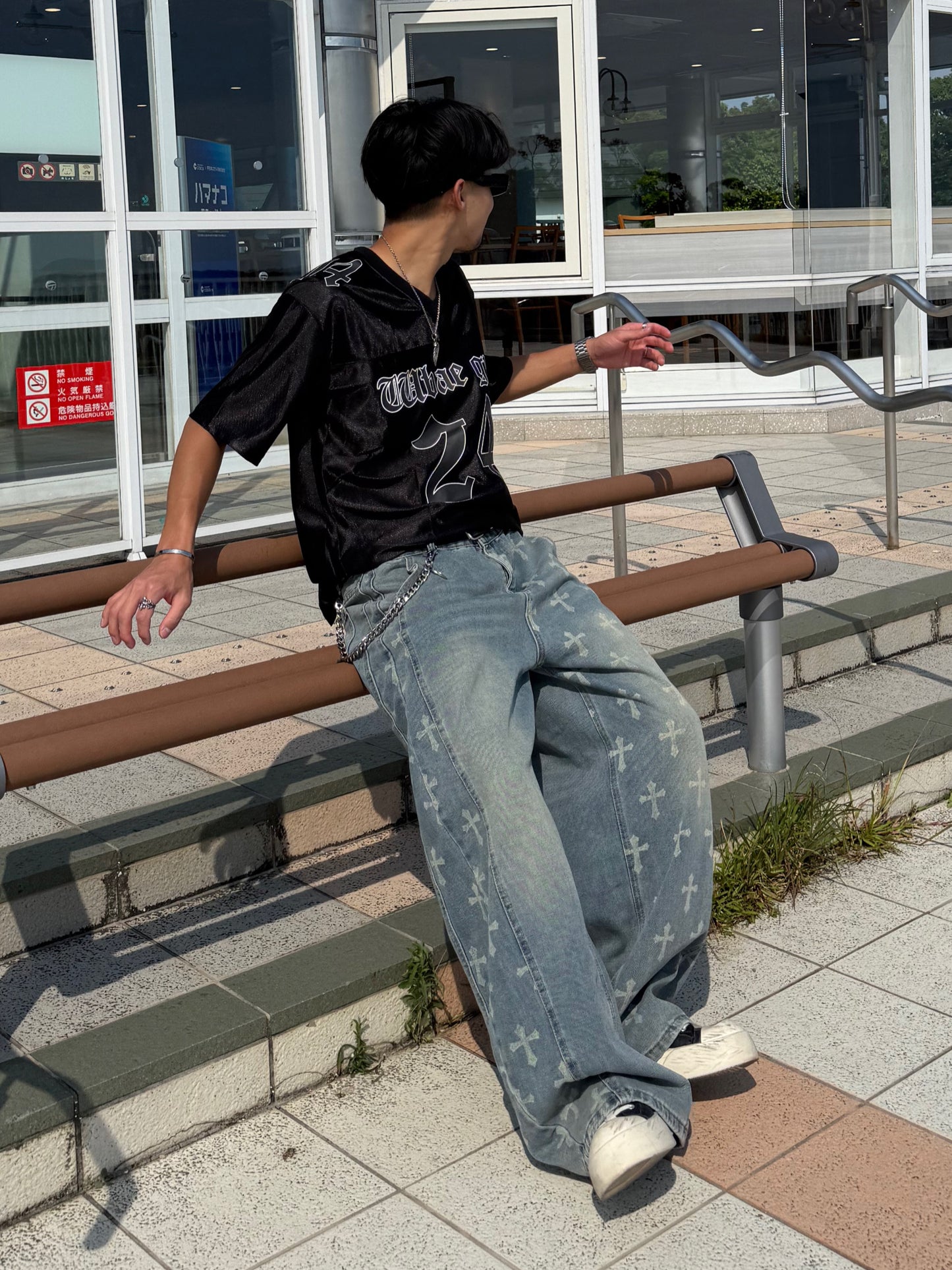 クロスオーバーデニムパンツ DPB90254