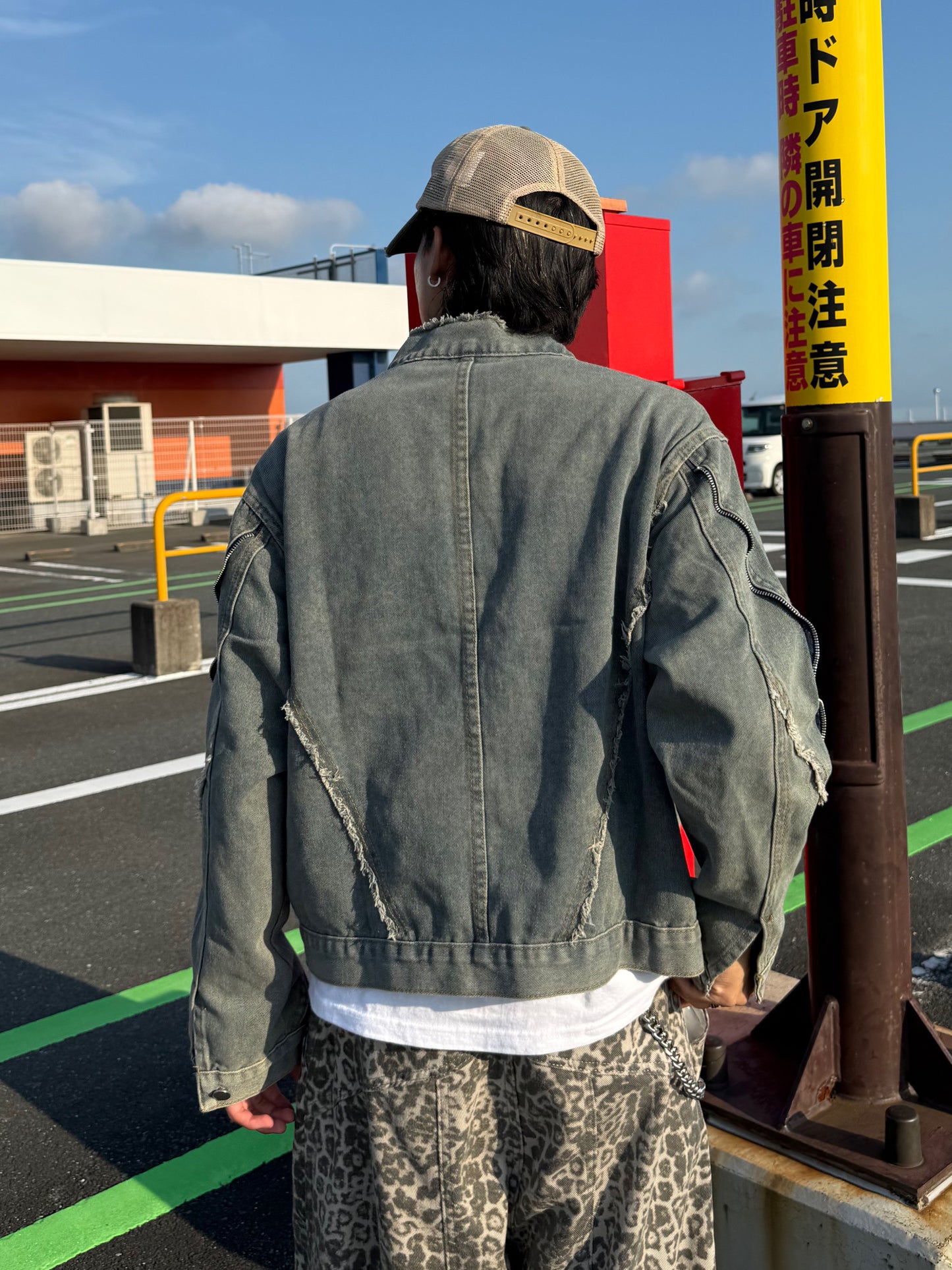 ラインデニムジップパーカー DPB90055