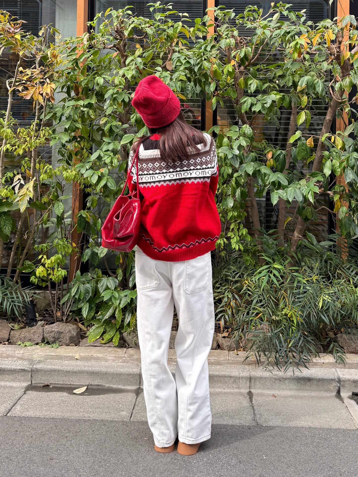 ノルディック柄ニットプルオーバー DPB91055