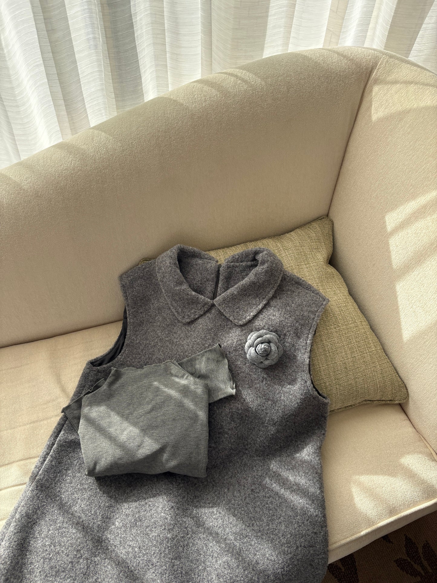 【即納】フラワーポイントワンピースセット DPA43726S