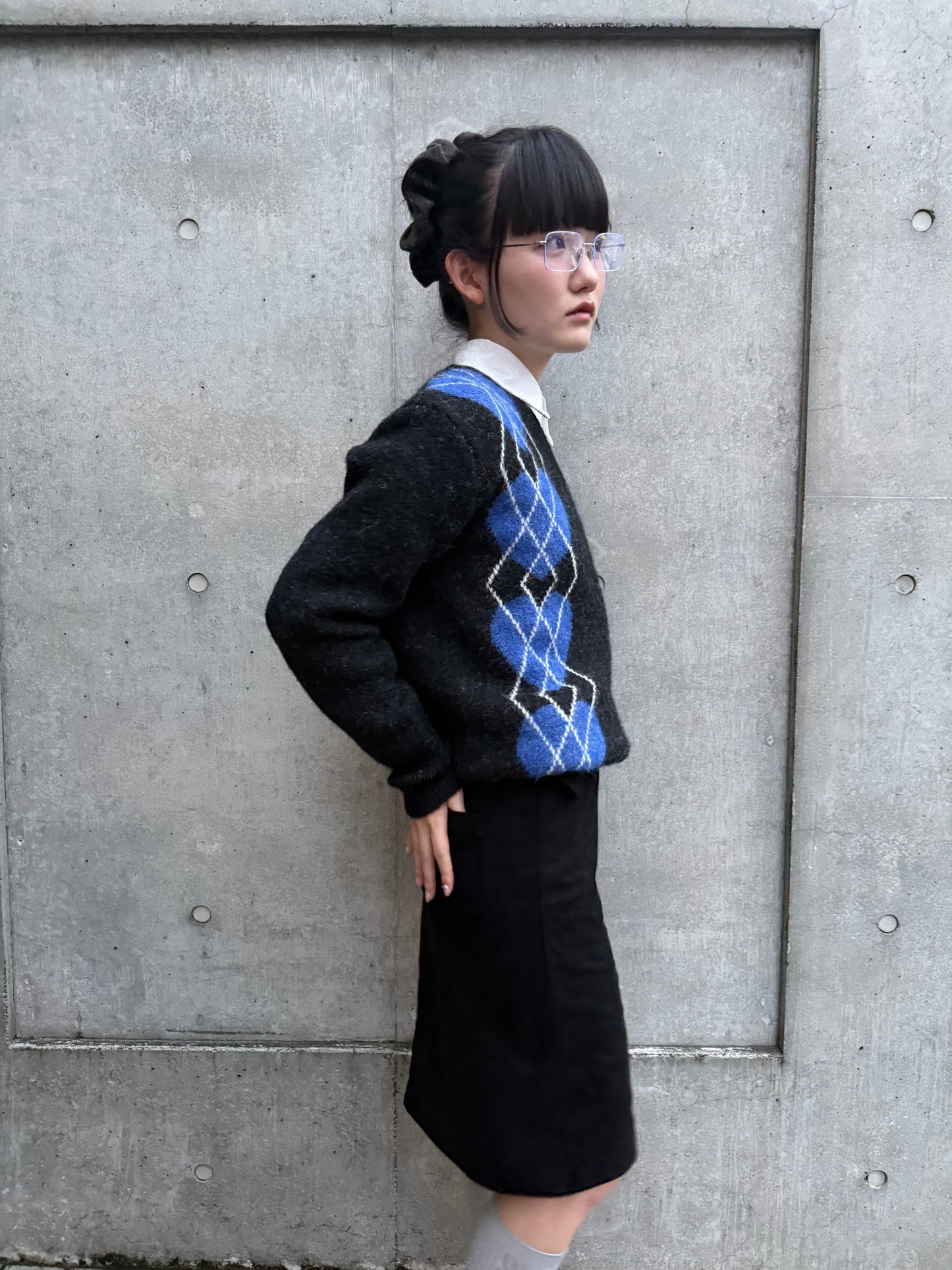 アーガイルハートニット DPA43721