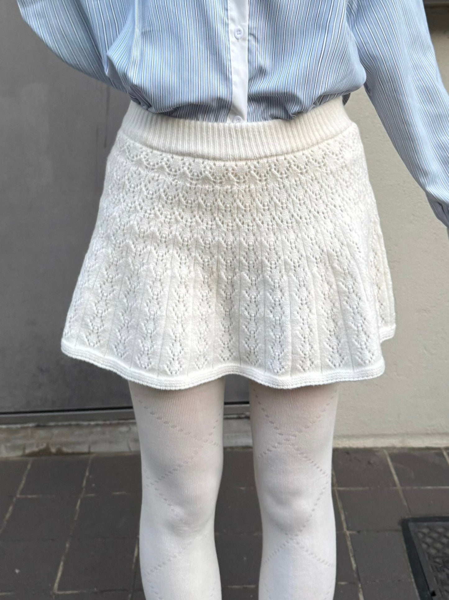 レースニットミニスカート DPC03022