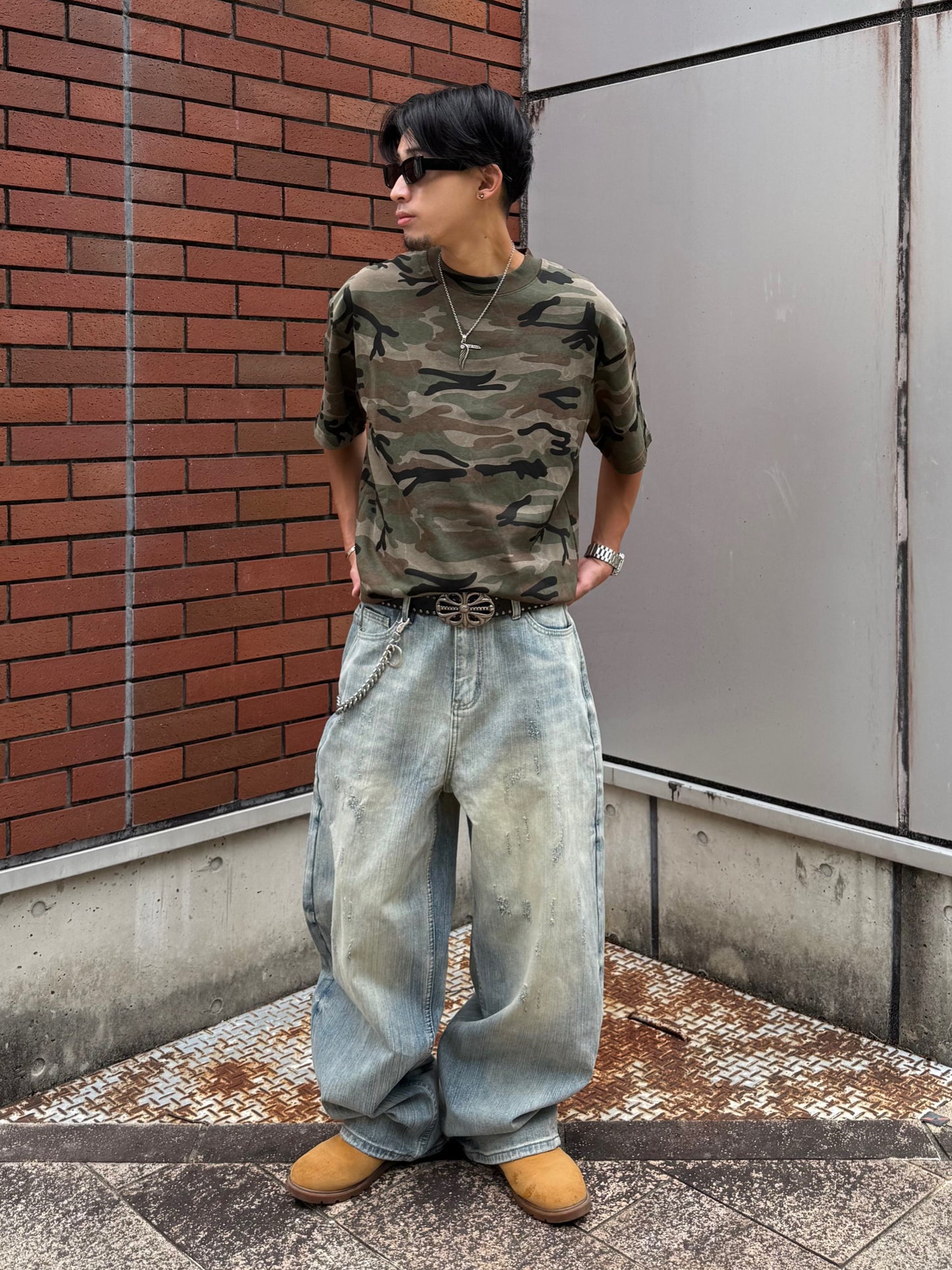 カモフラオーバーTシャツ DPB90228