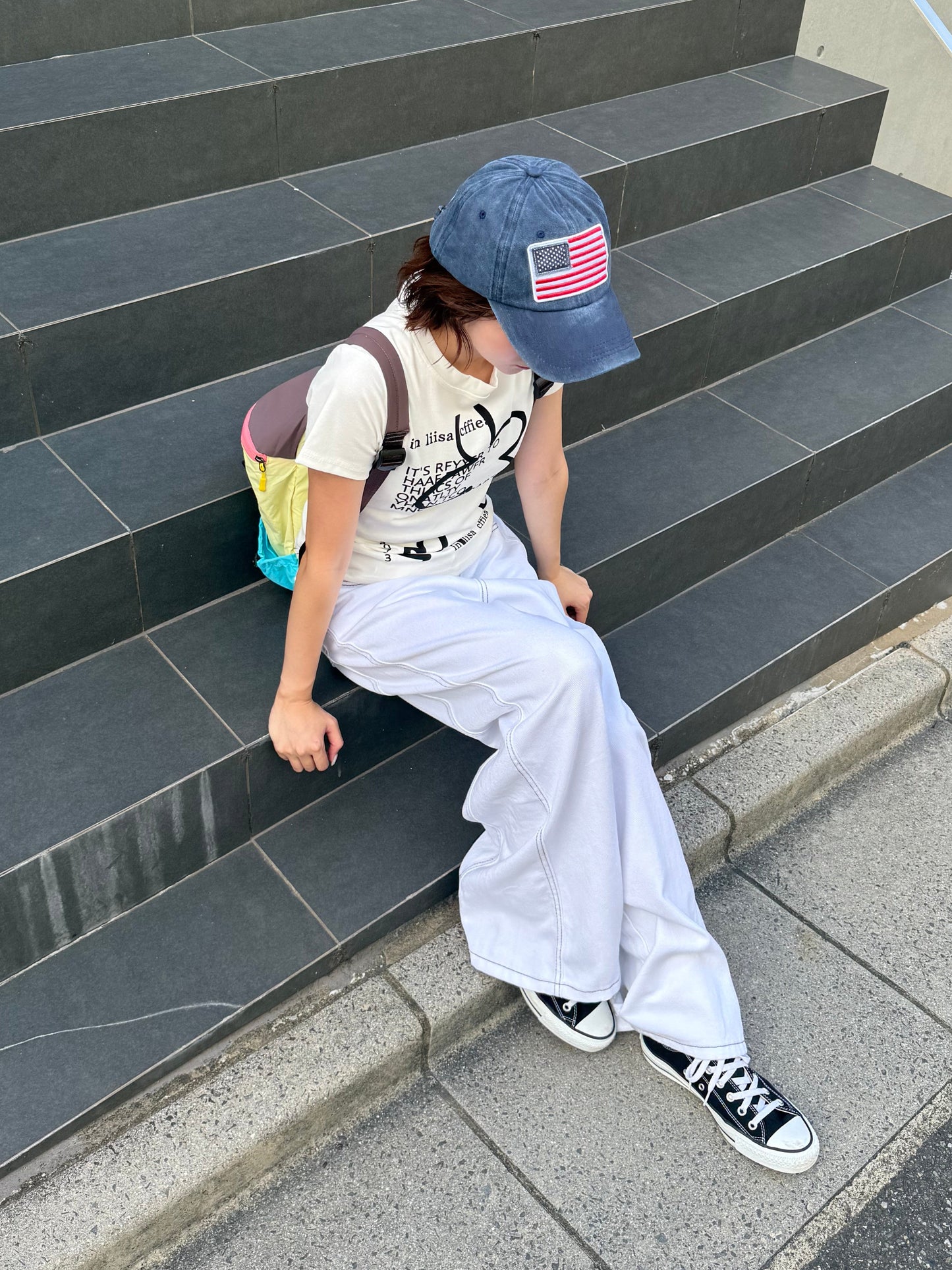 フラワープリントTシャツ DPB91027
