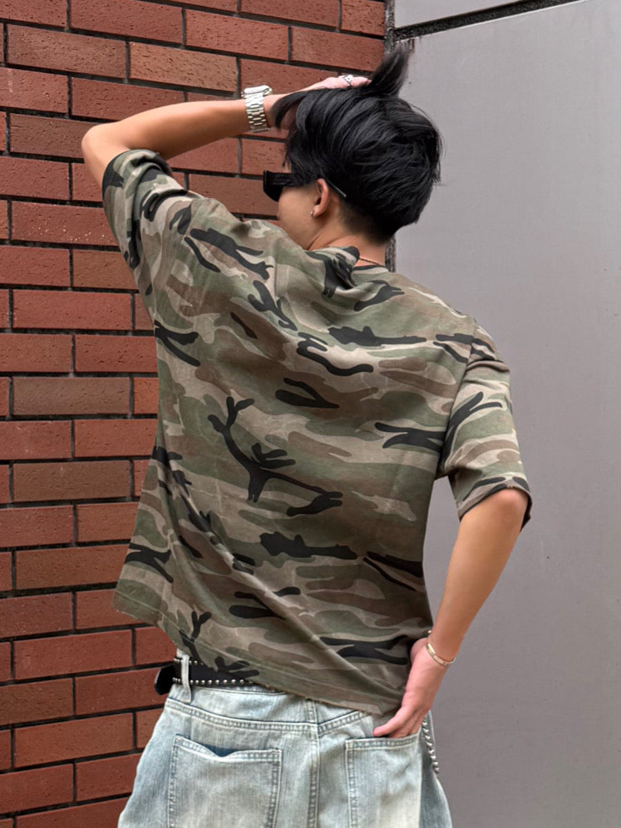 カモフラオーバーTシャツ DPB90228