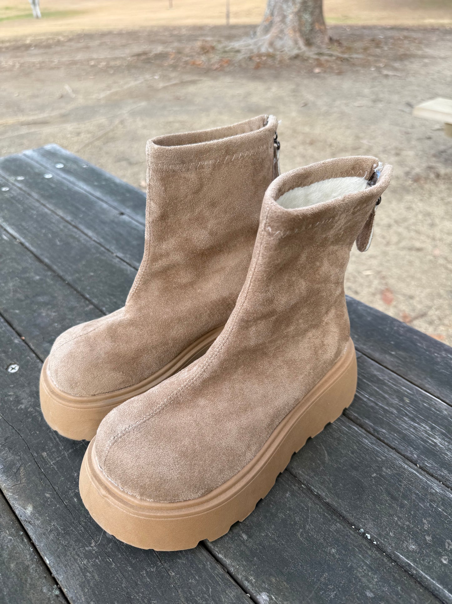 スエードライクハイカットブーツ DPB73522