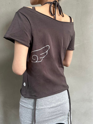 ワイドネックウィングTシャツ DPB26571