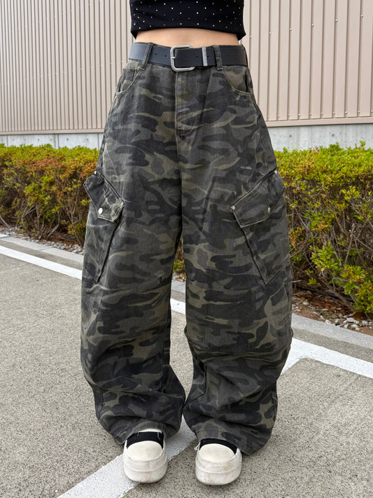 カモフラワイドパンツ DPB73493
