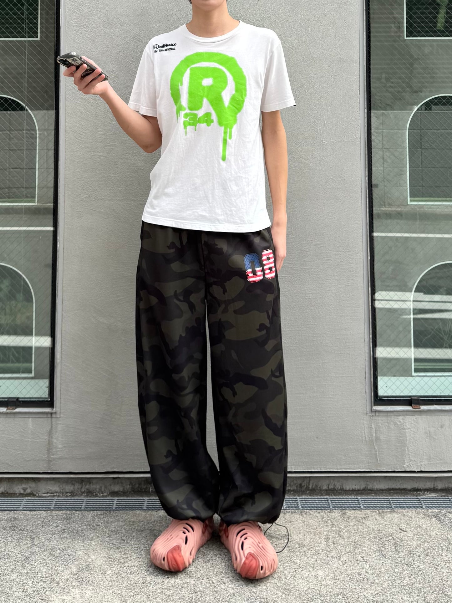 カモフラワイドスウェットパンツ DPC05008