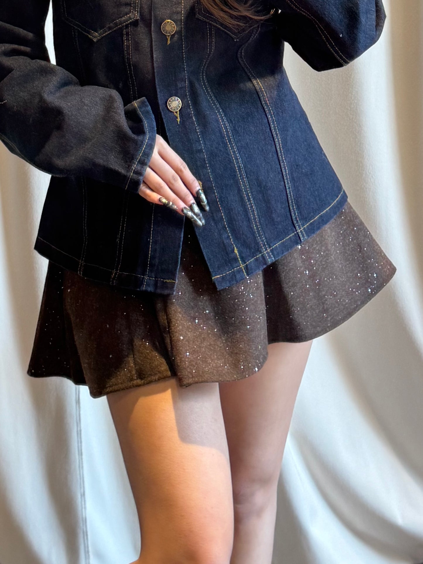 ラメミニスカート DPB86209