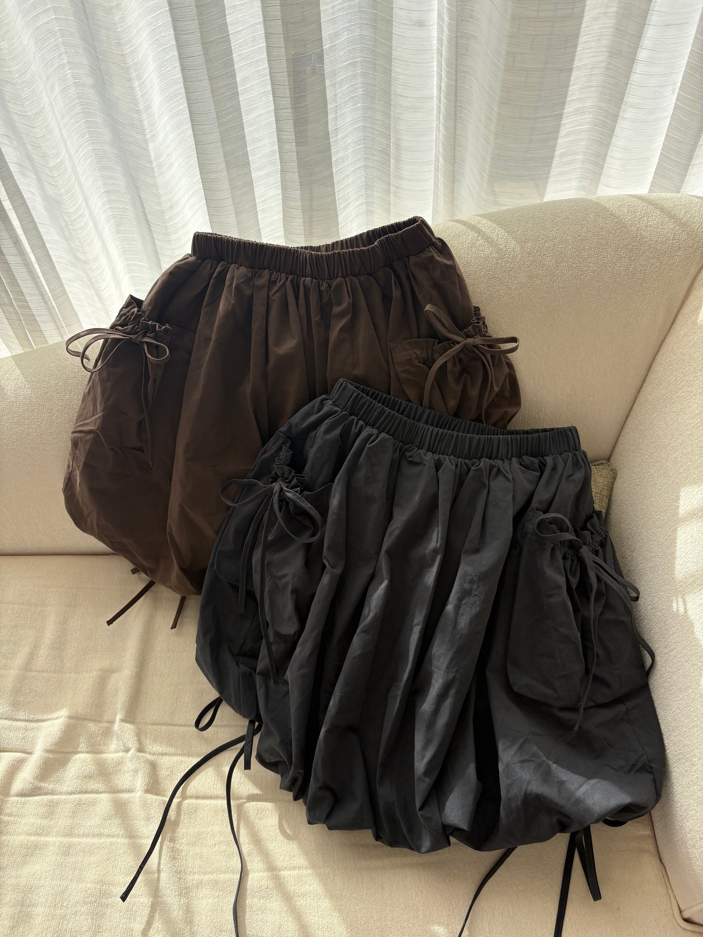 【即納】マルチリボンバルーンスカート DPA43714S