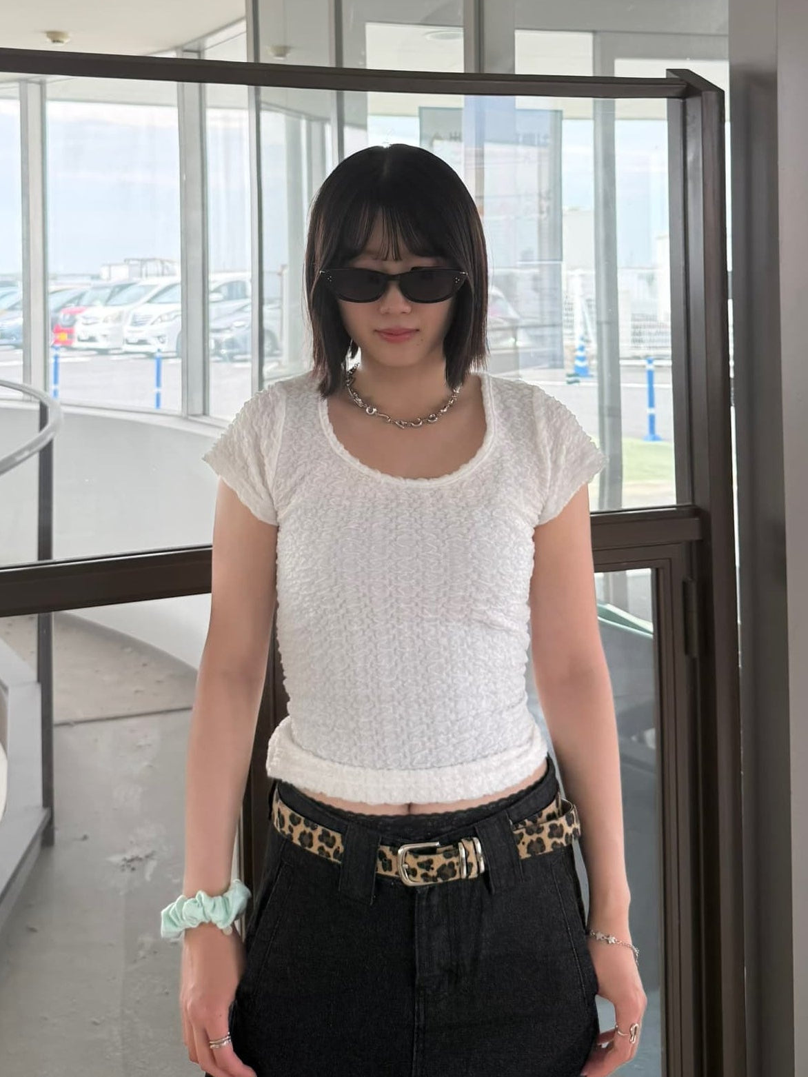 バックオープンリボンTシャツ DPB93129