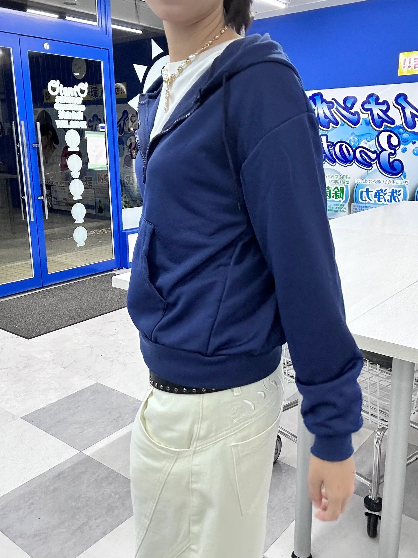 ショートジップパーカー DPB92053