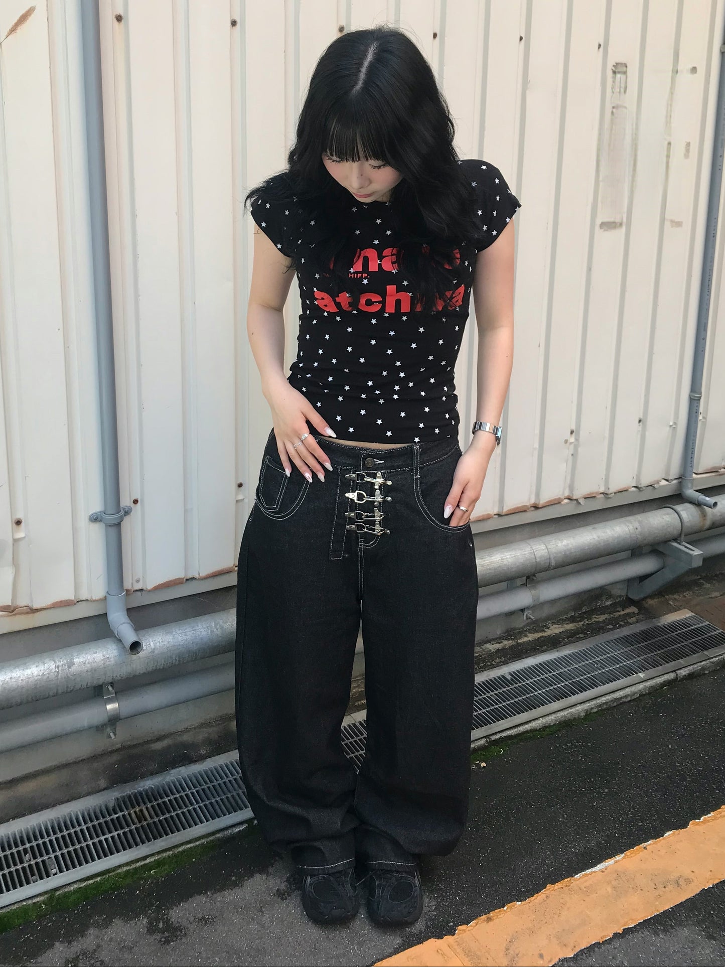 ブラックスターフィットTシャツ DPB89249