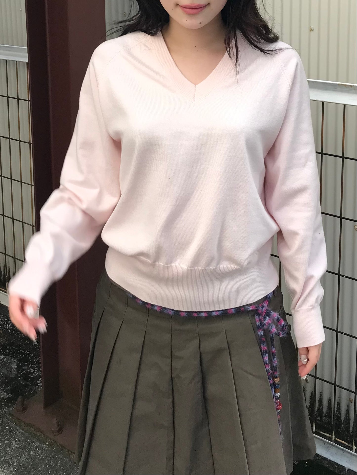 Vネックスプリングニット DPB89215