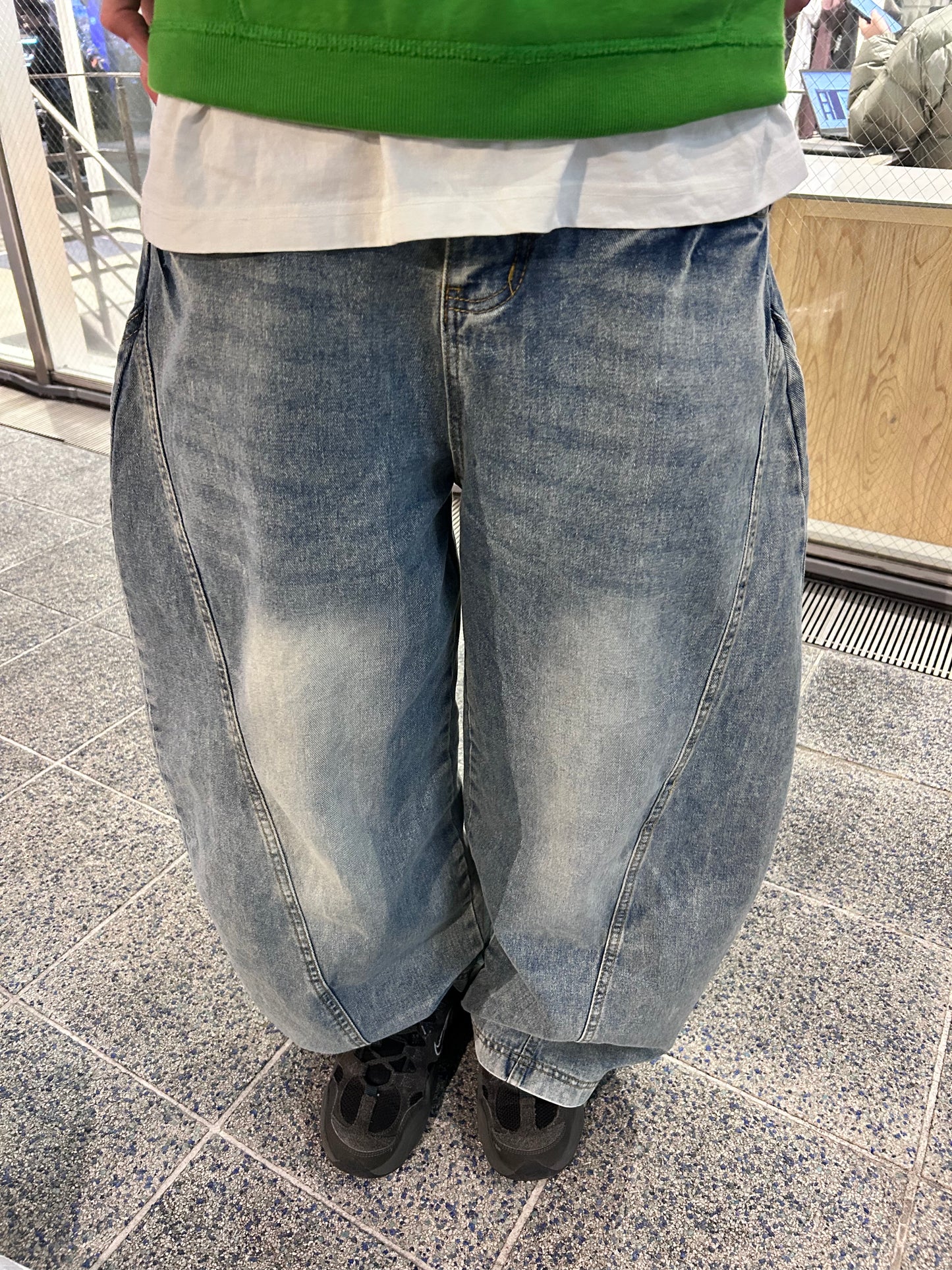 バルーンバキーデニムパンツ DPB92066
