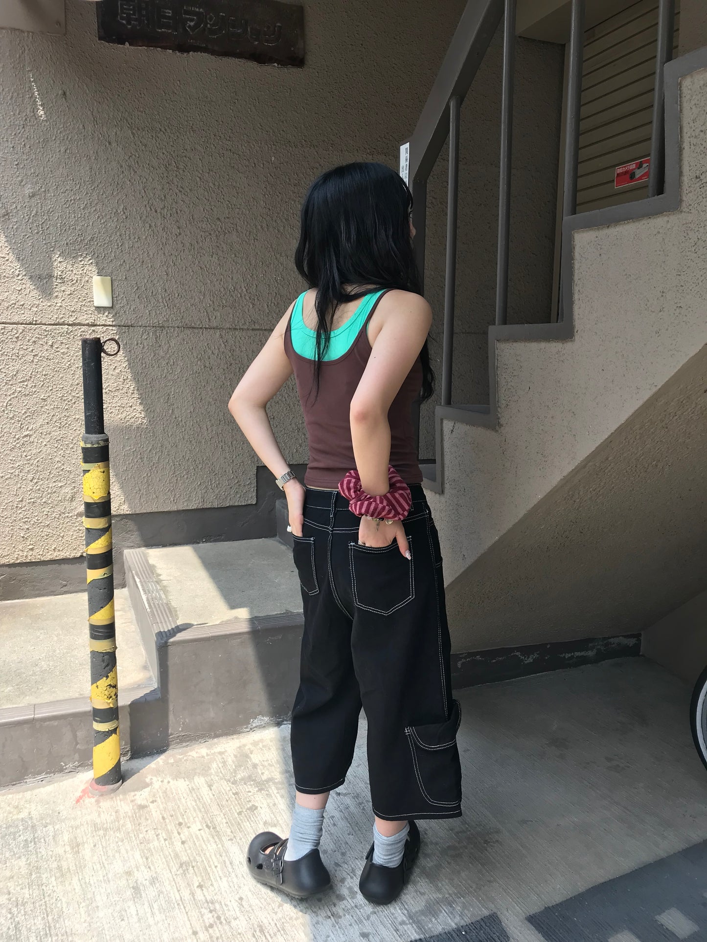 ブラックステッチハーフパンツ DPB89294
