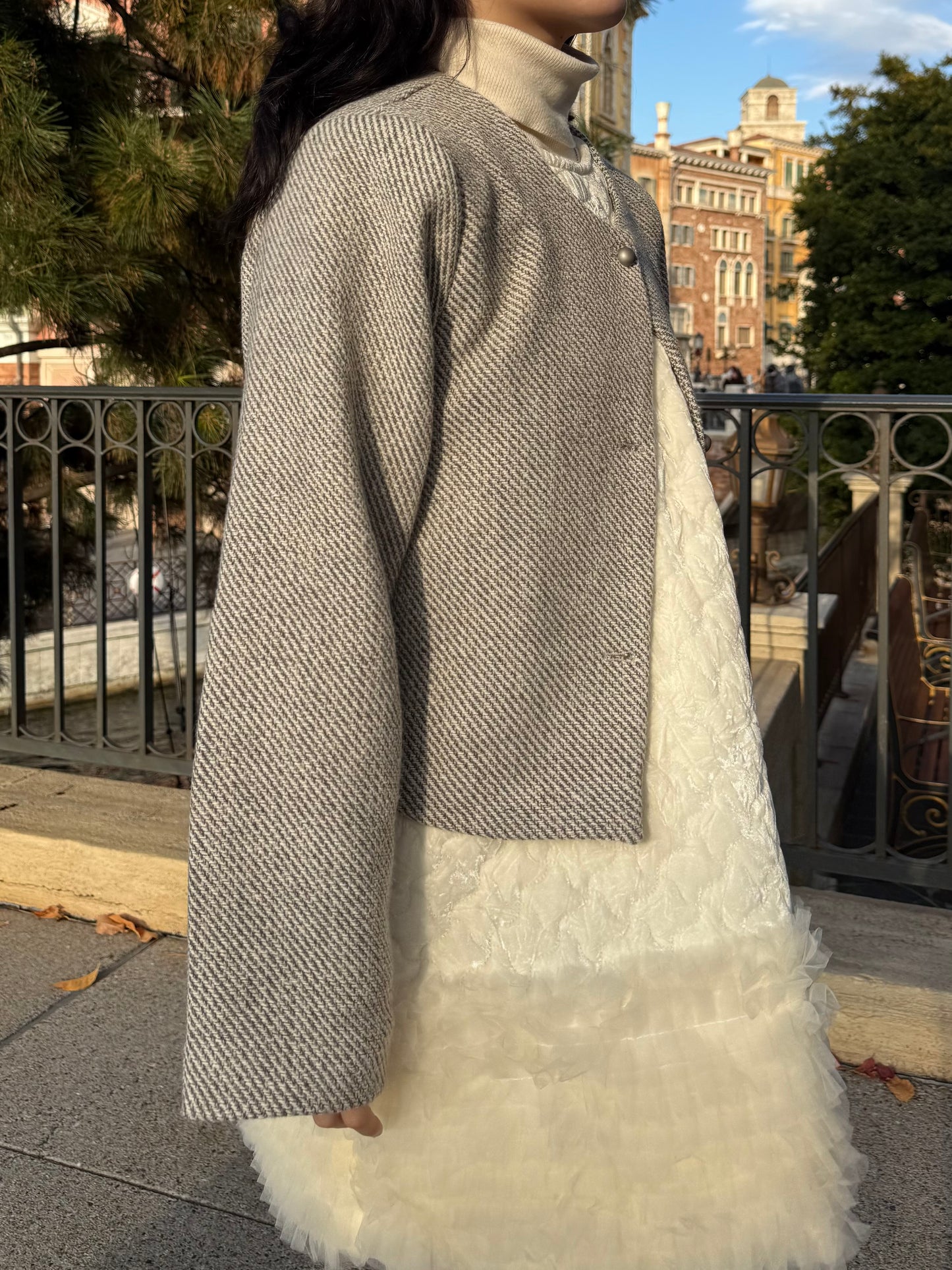 キルティングファーワンピース DPA43712