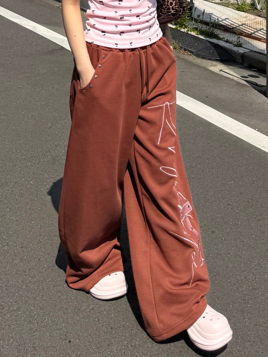 バイカラークロスロゴスウェットパンツ DPB86246