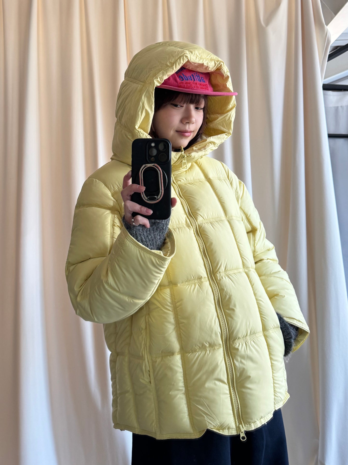 レモンイエロー中綿ジャケット DPB91071