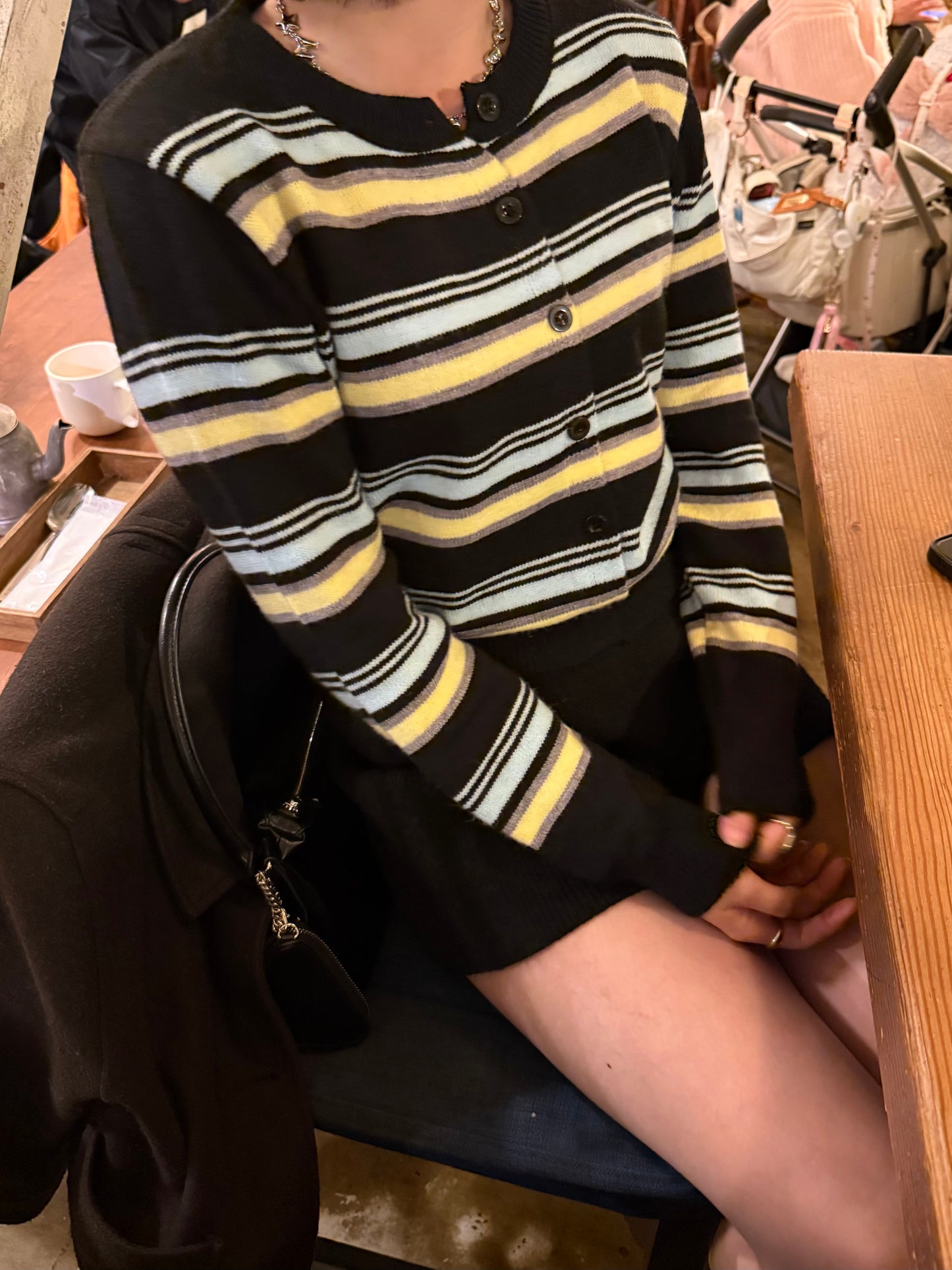 ボーダーカーディガン DPB93059