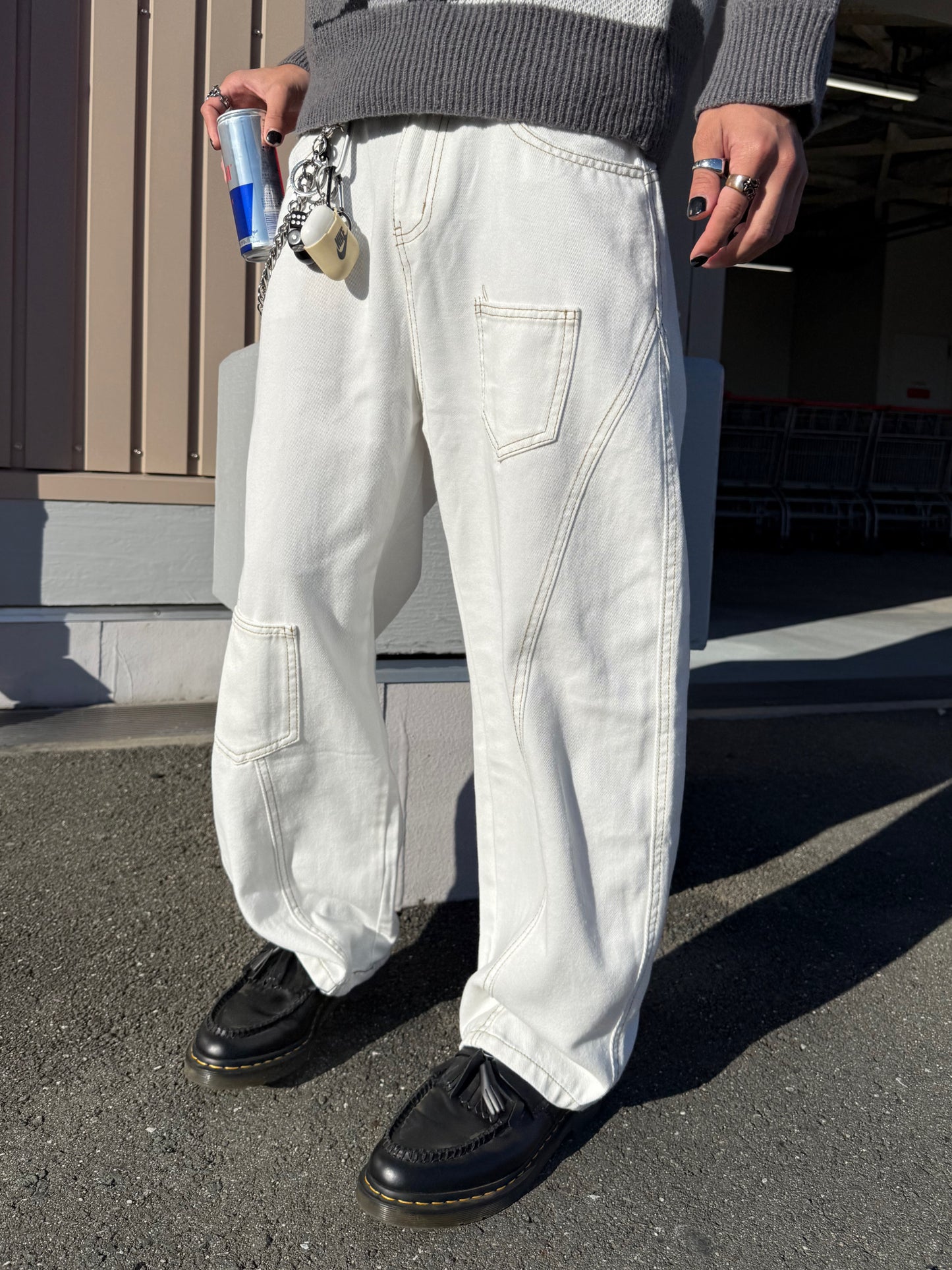 ホワイトデニムパンツ DPB90073