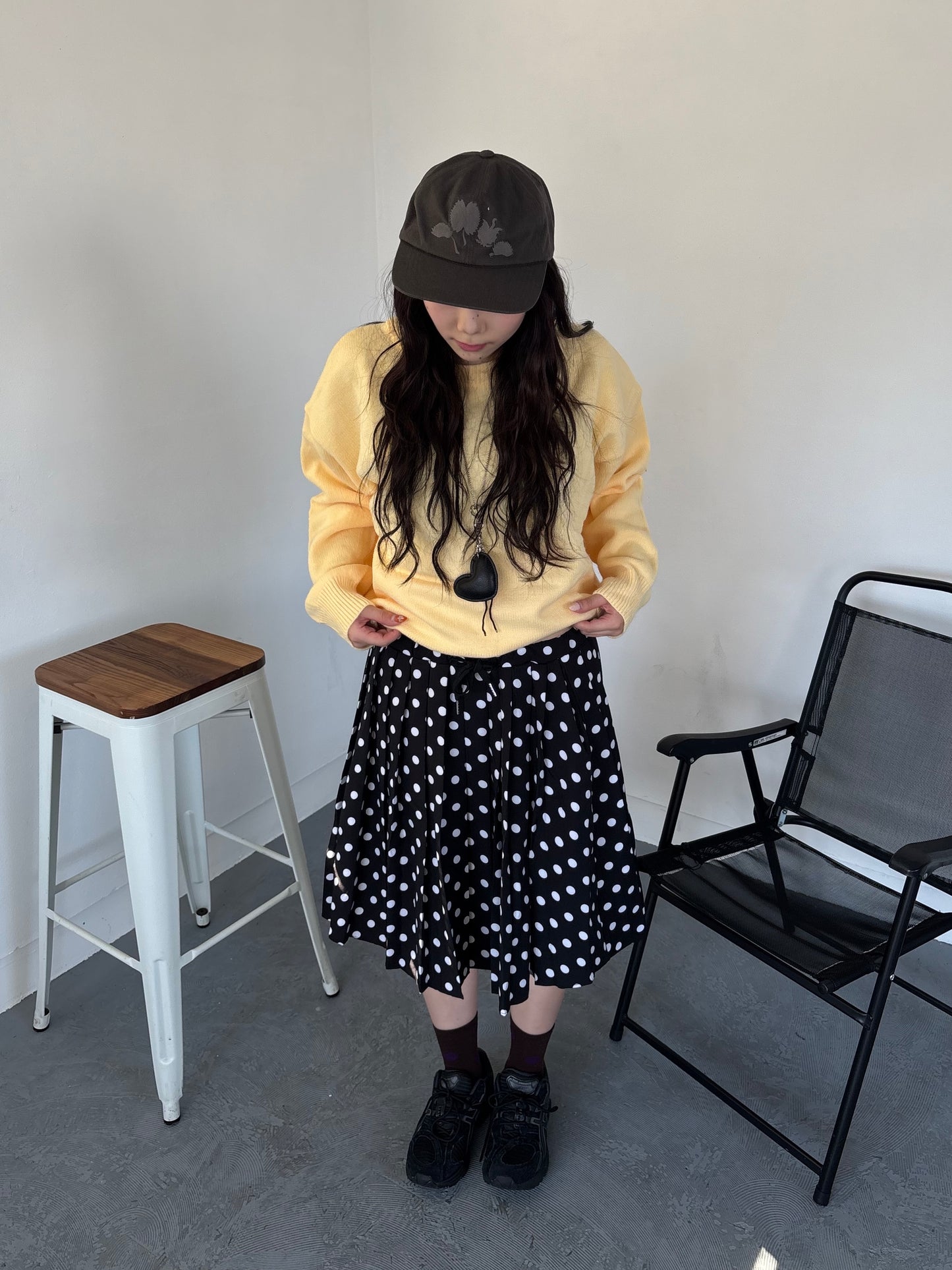 ドットミディアムスカート DPB89095