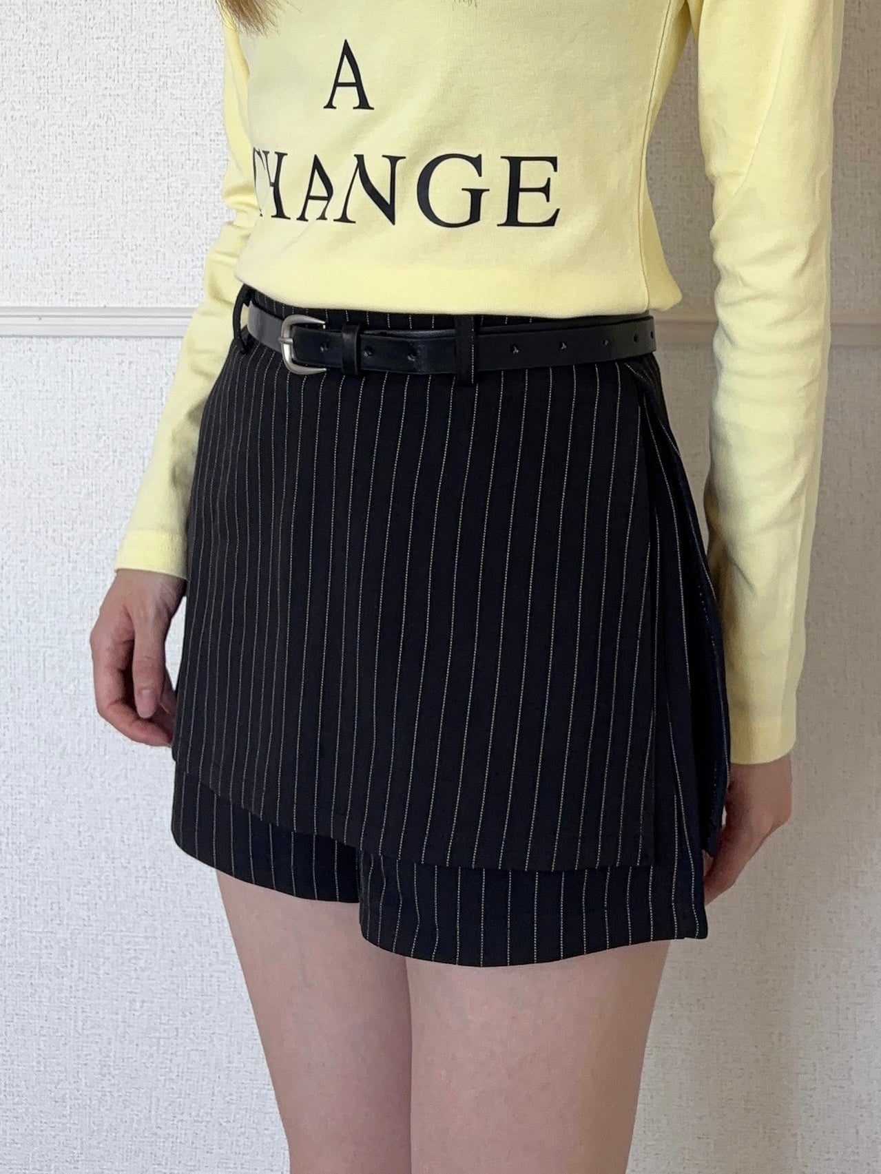 ストライプミニスカートパンツ DPB88268