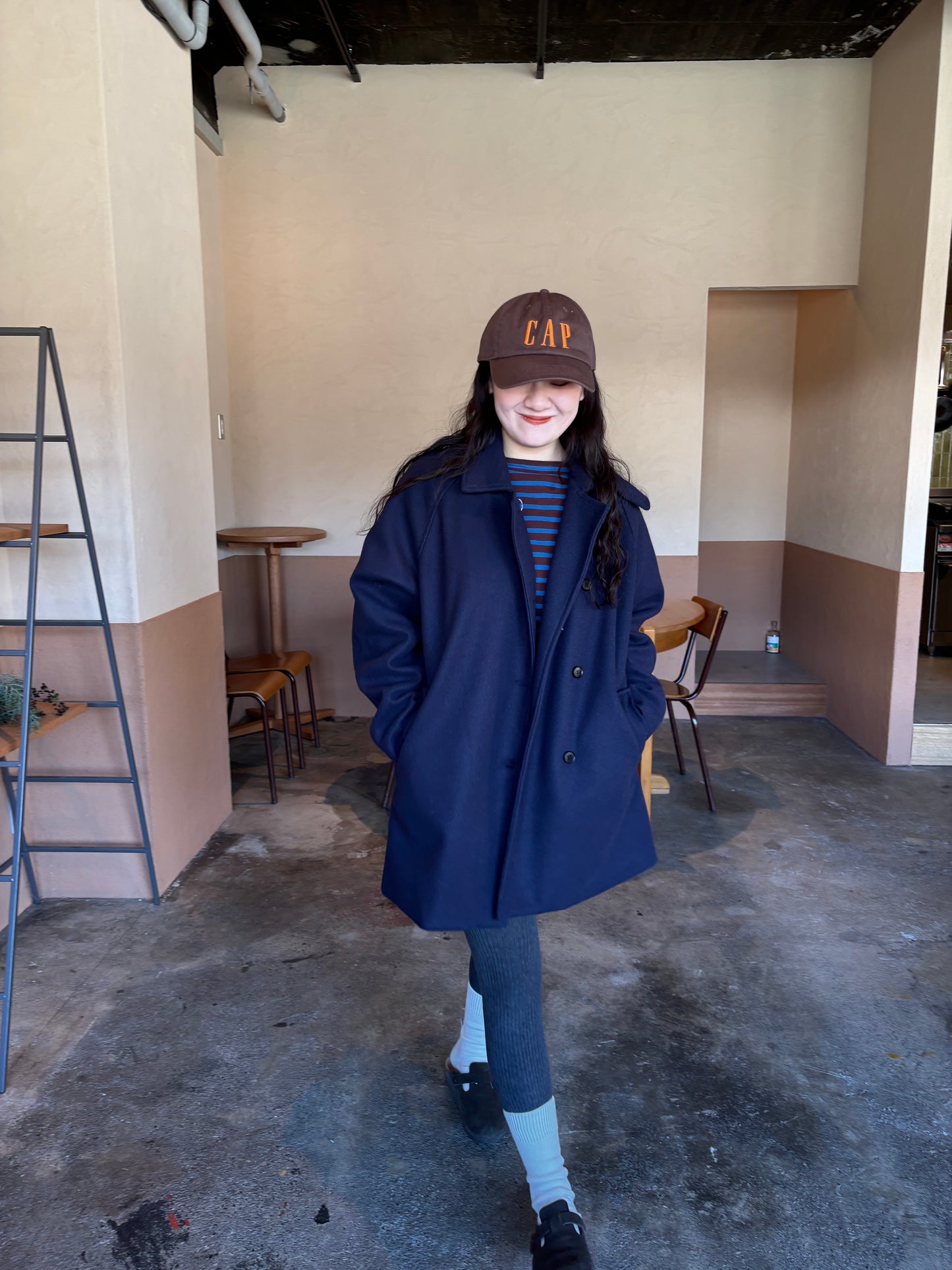 ミディアムステンカラーコート DPB84312