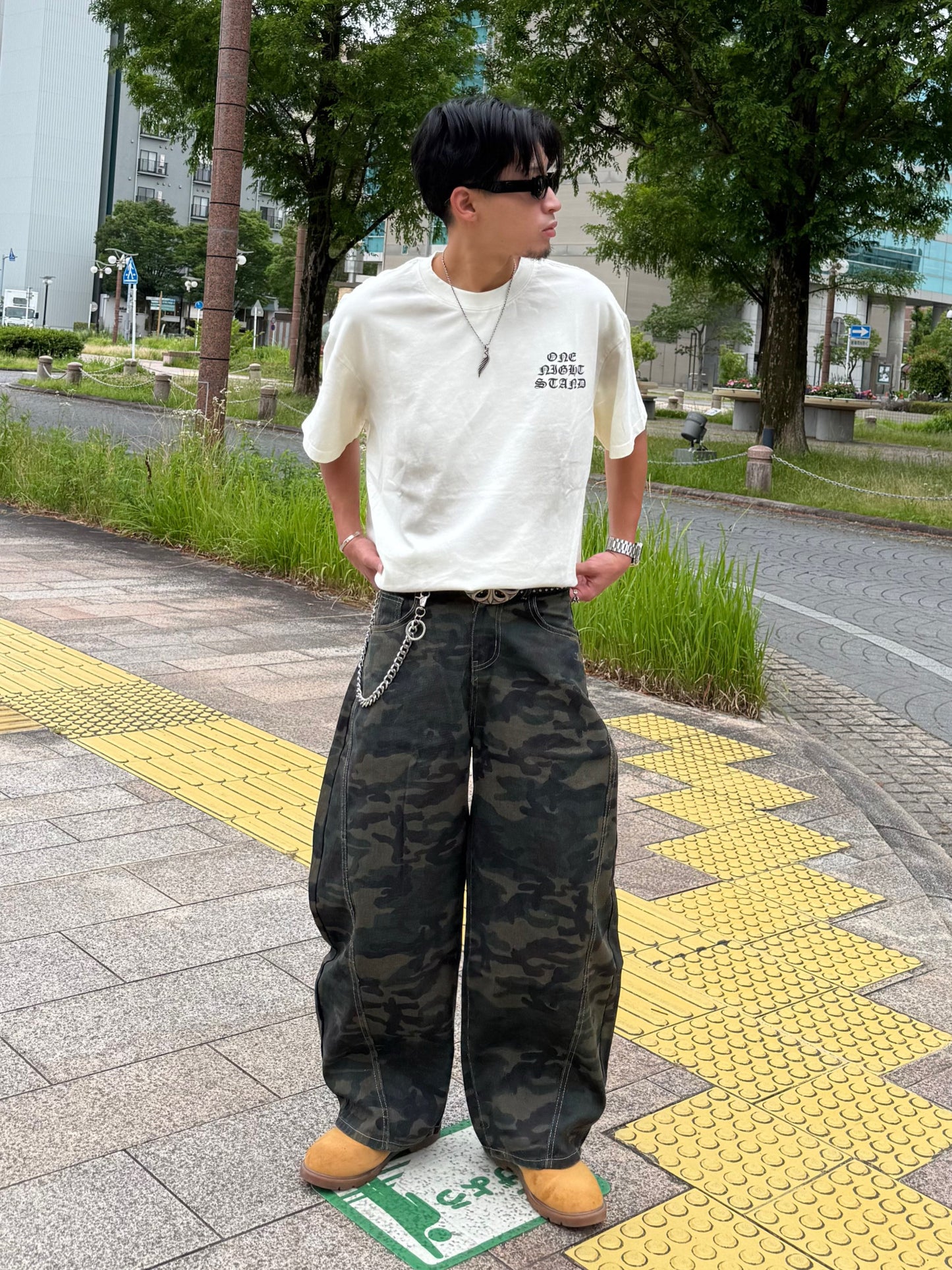 【即納】カモフラカーブシルエットパンツ DPB90226S