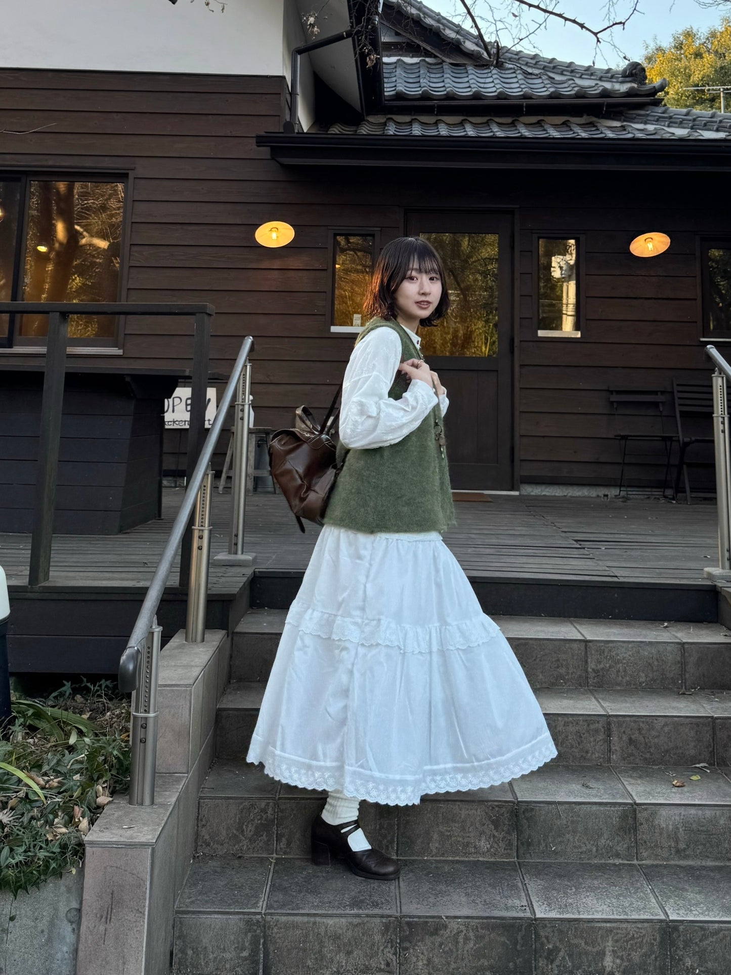 コットンレースロングスカート DPC03009