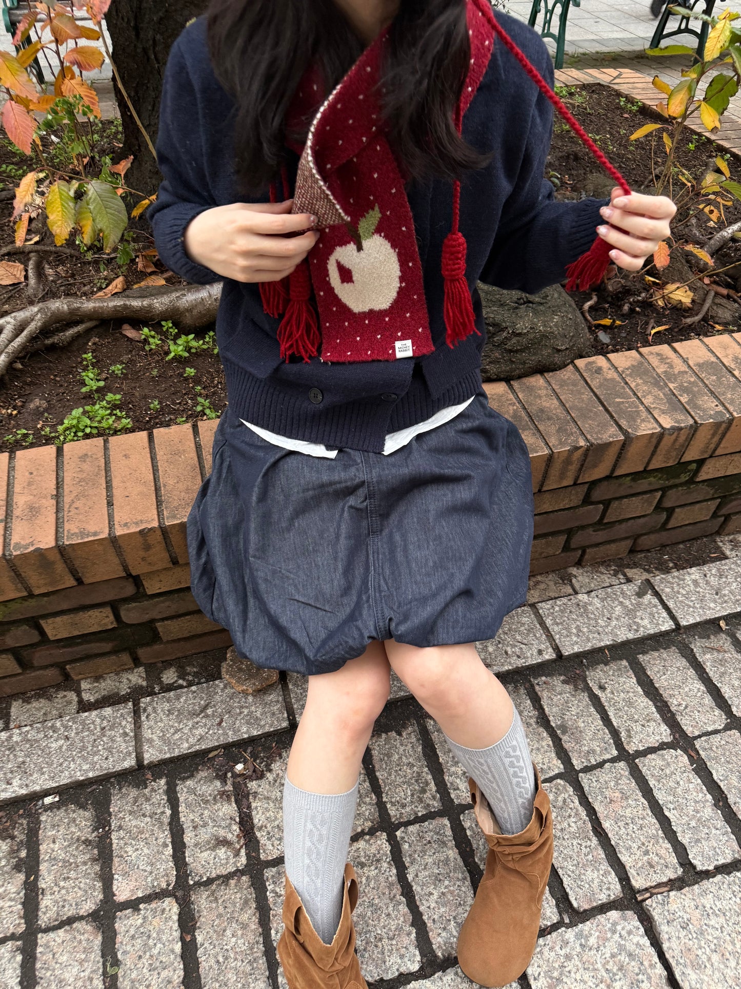 ホワイトアップルスカーフ DPA43750