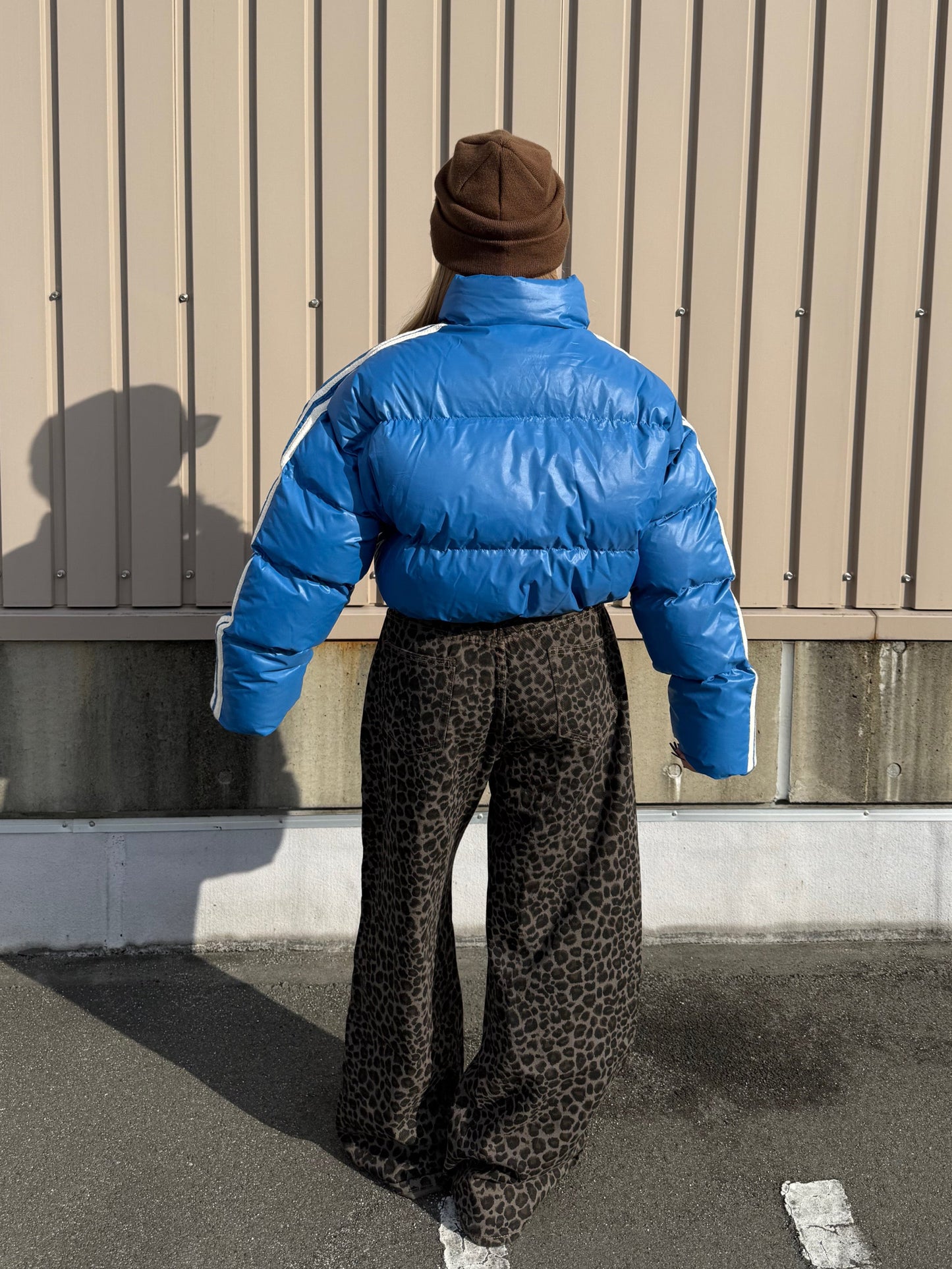 ダメージレオパードワイドパンツ DPB73538