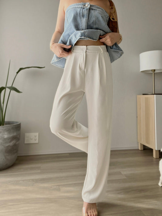 ストレートタックパンツ DPB56149