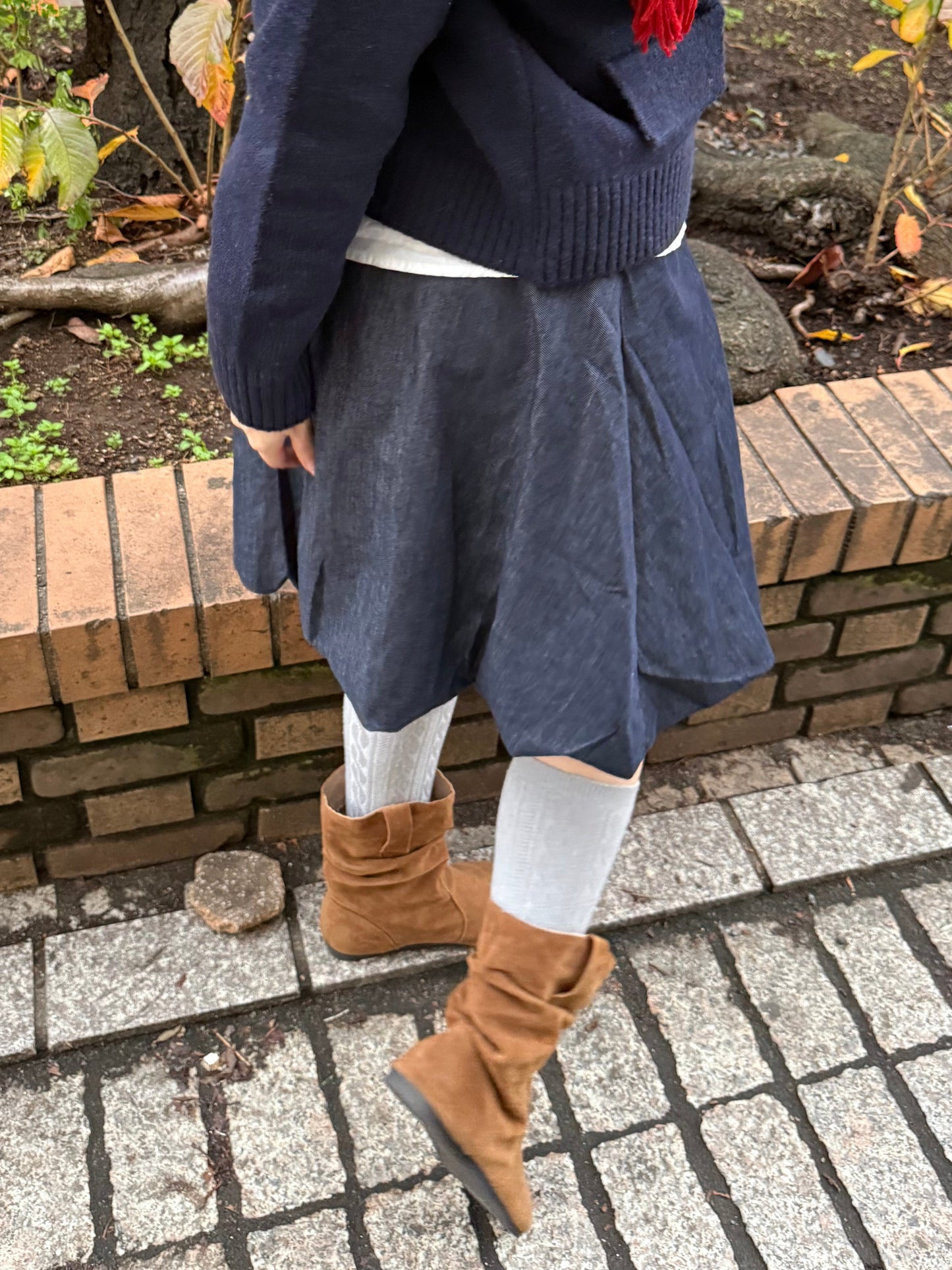 バルーンデニムミディアムスカート DPA43713