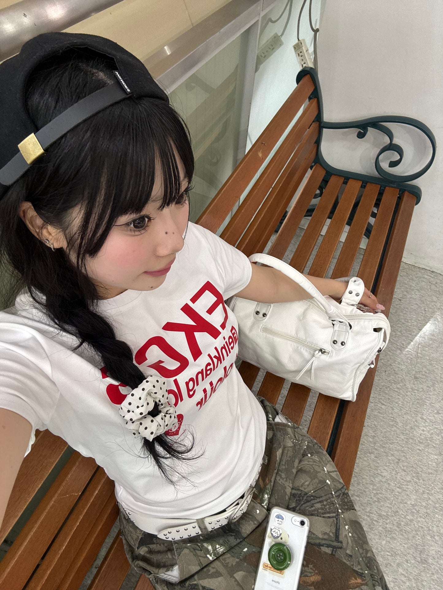 レッドロゴフィットTシャツ DPB89273